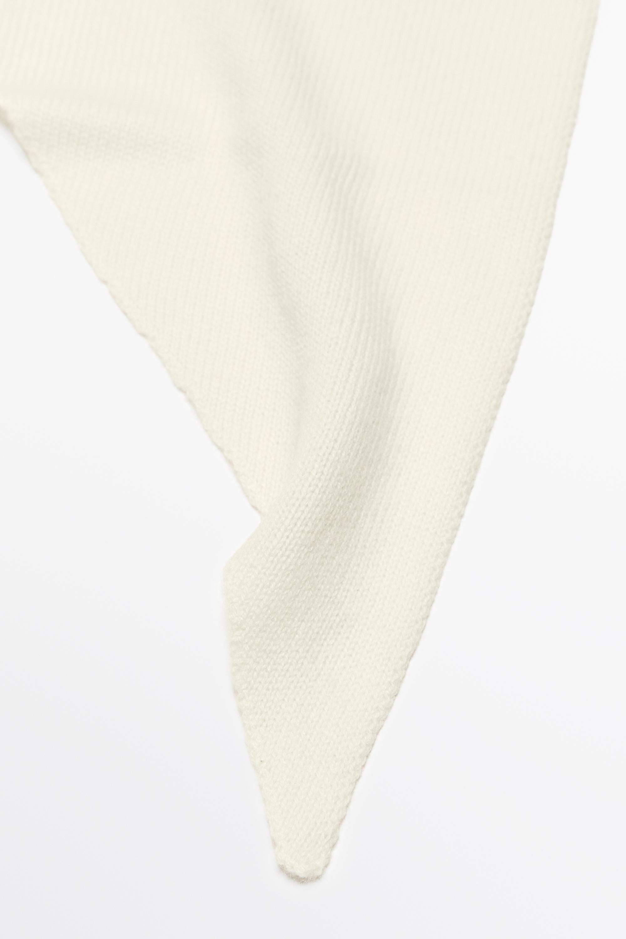100% Cashmere Bandana — Vanilla