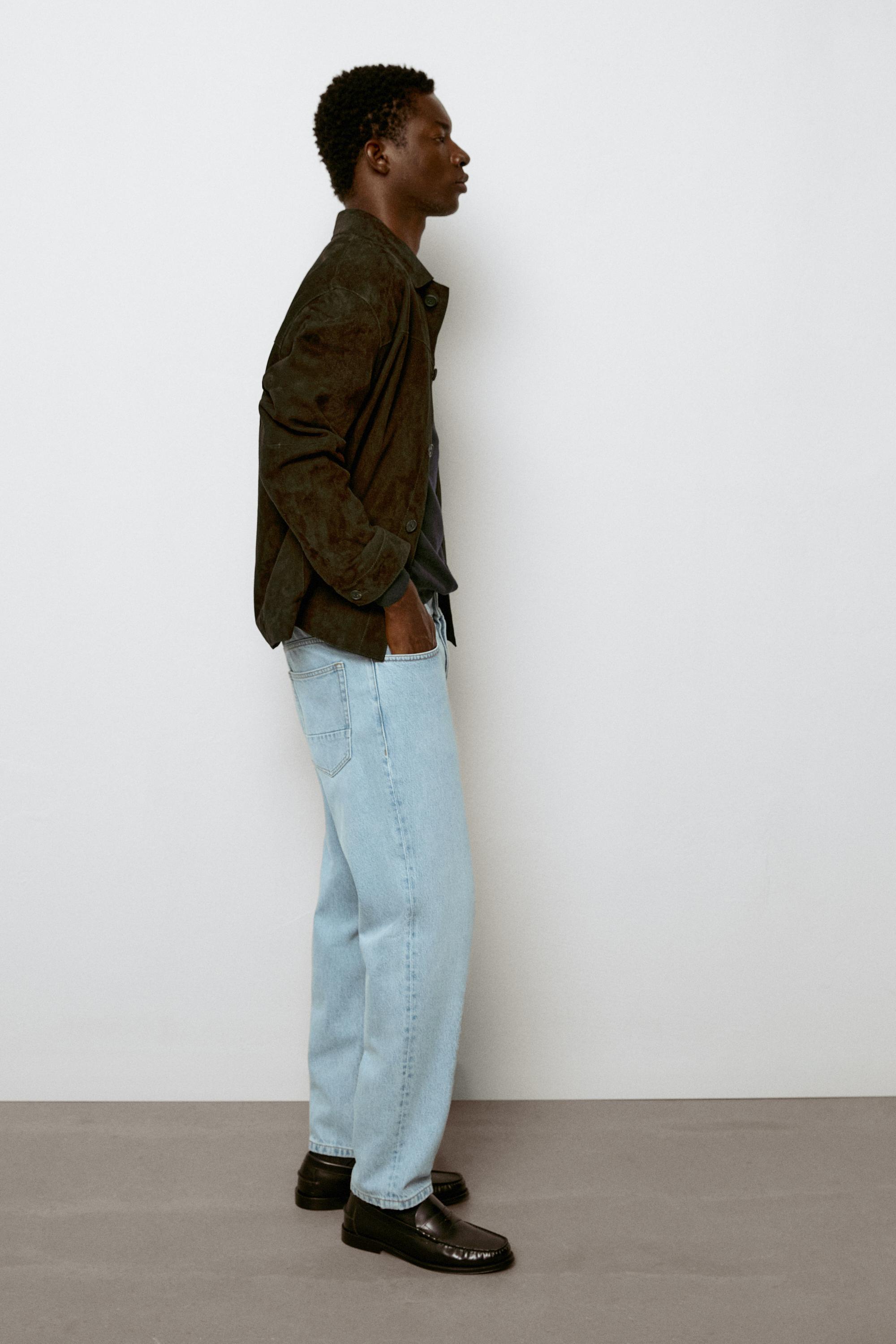 Slim fit cropped jeans — Light Blue