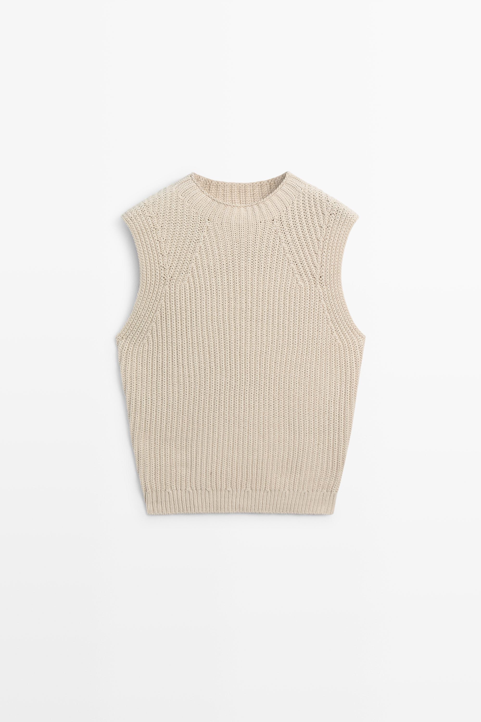 Chunky knit cotton top - STUDIO