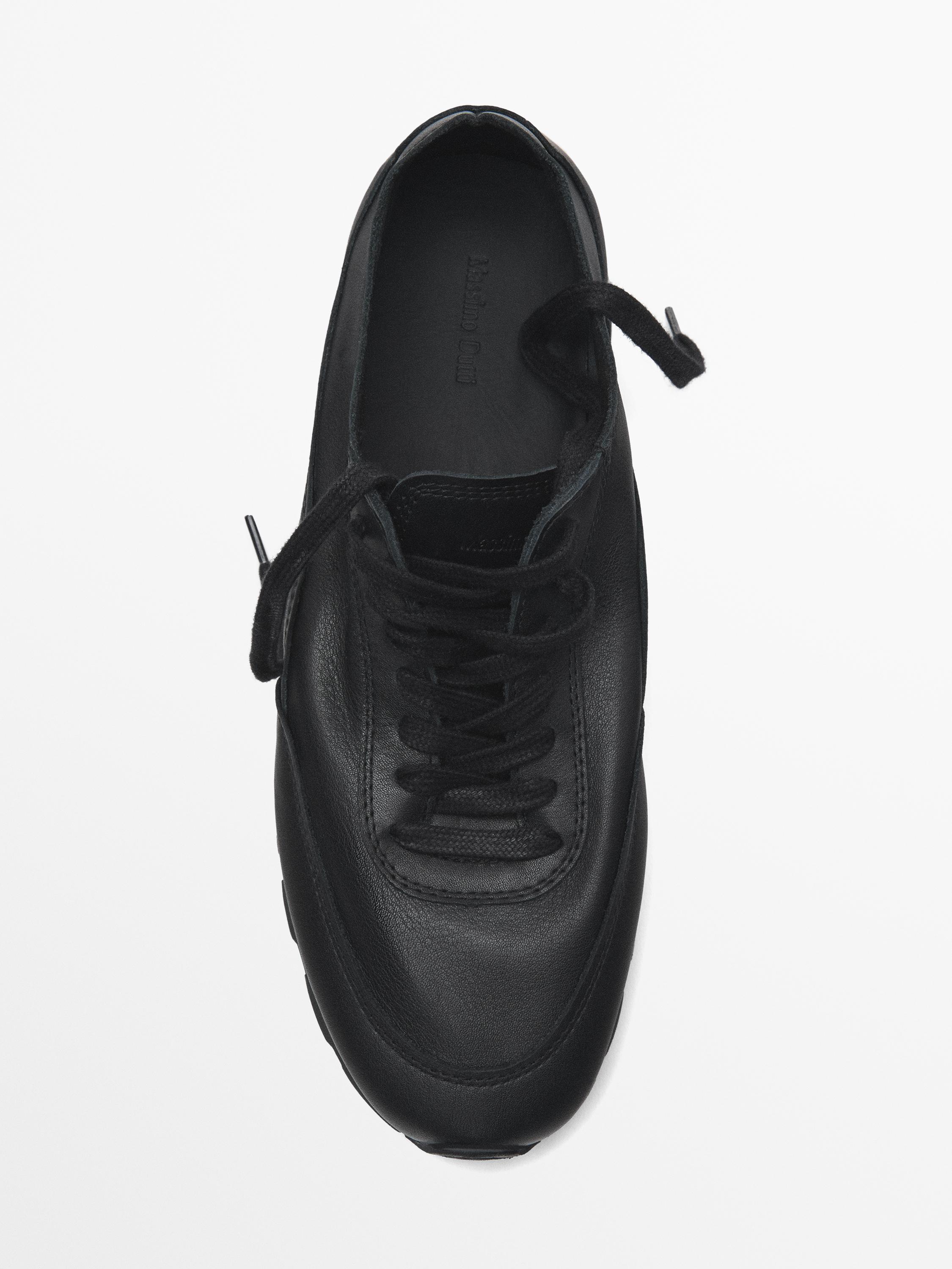Leather trainers