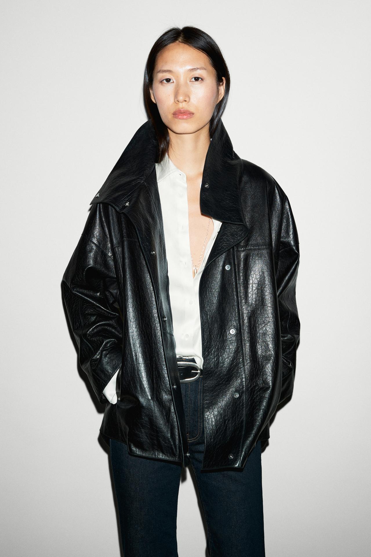 Flowing satin shirt — WHITE