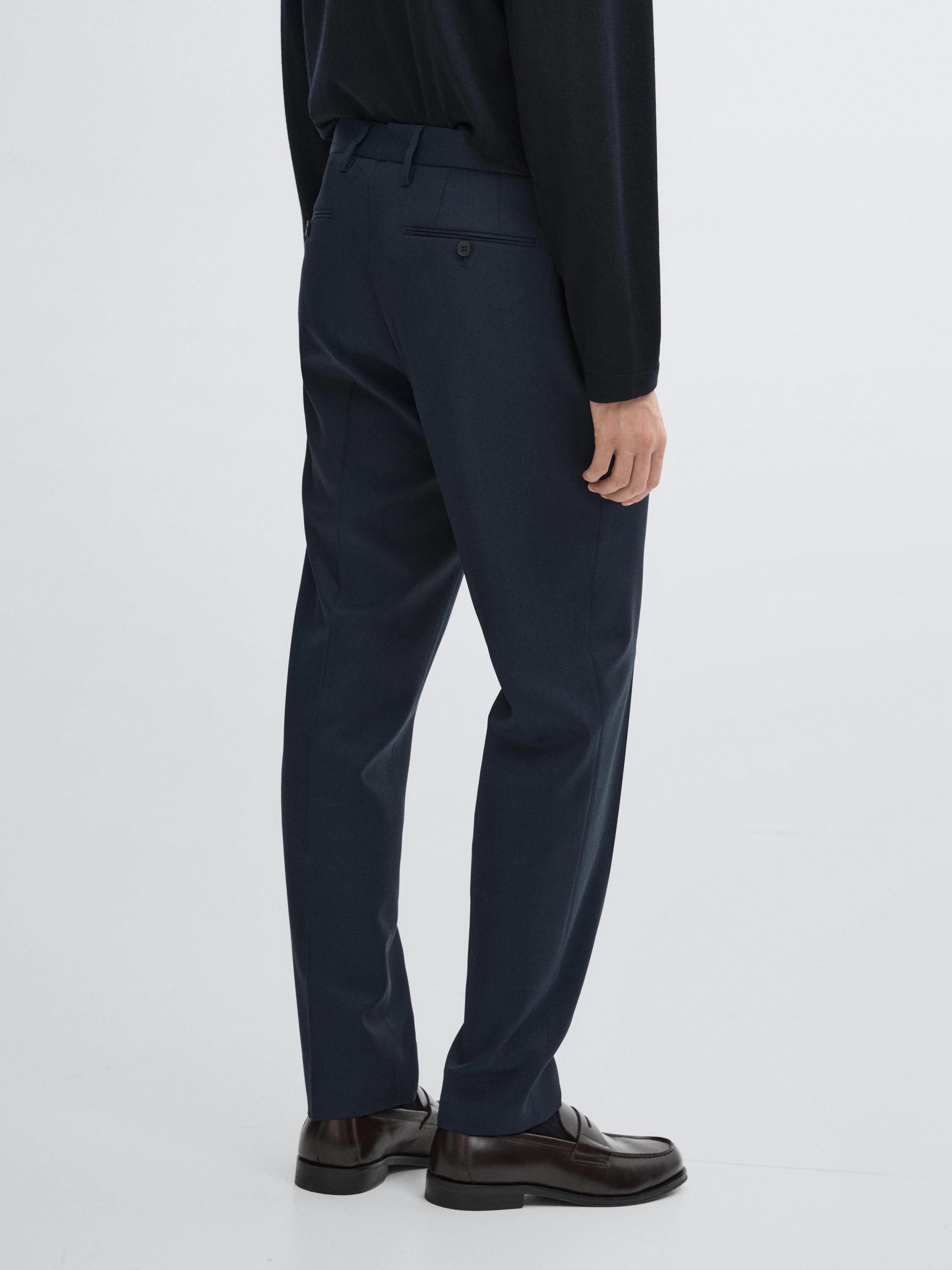 100% wool suit trousers