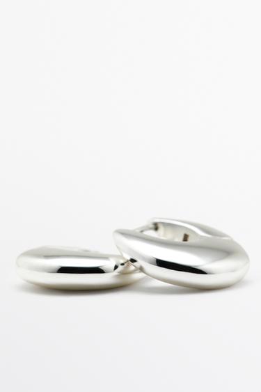 XS oval hoop earrings — SILVER 5