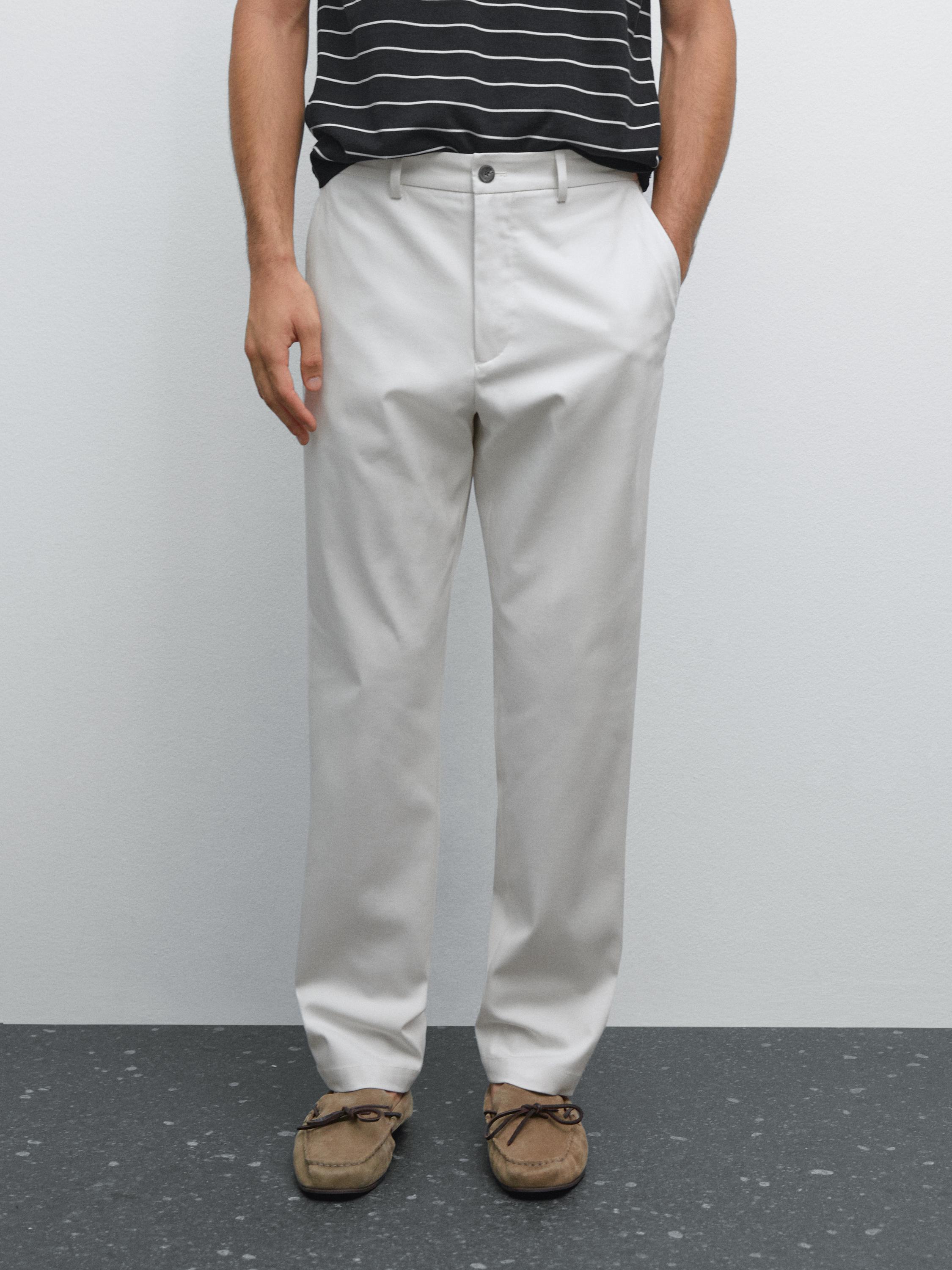 Cotton blend semi joggers