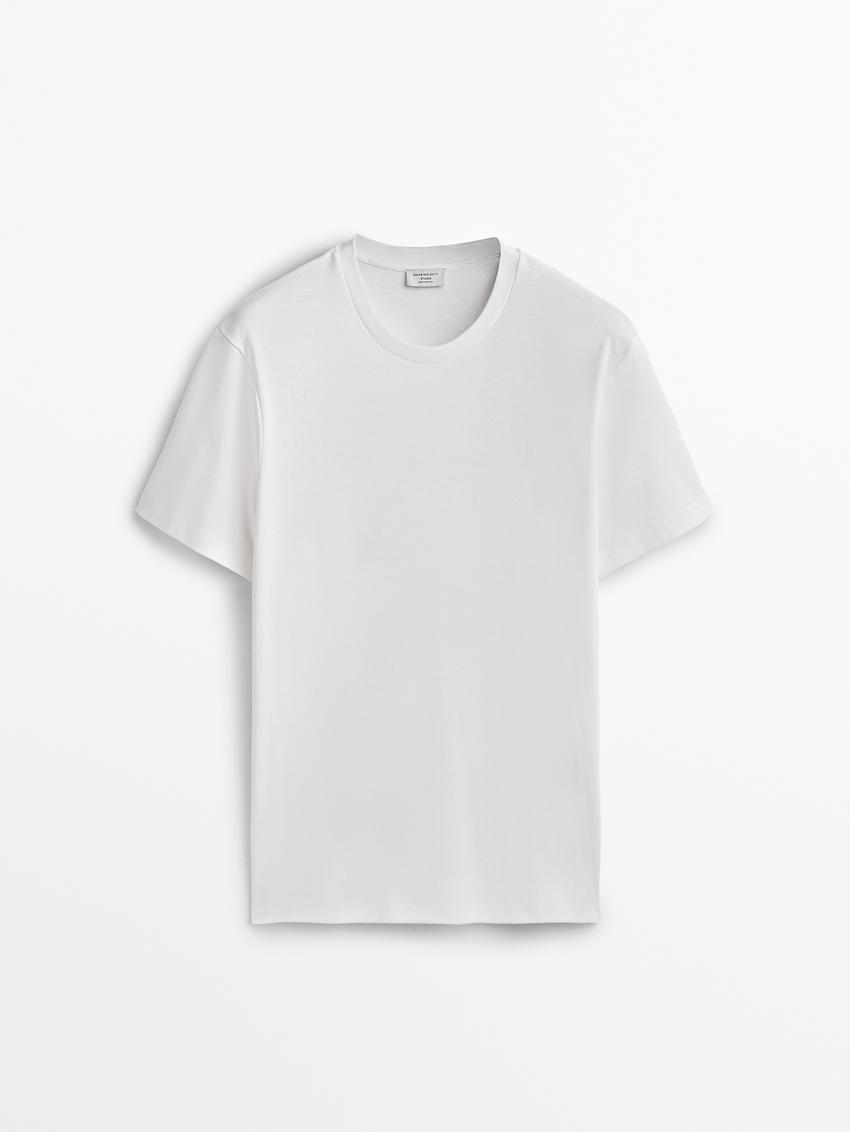 100 cotton wide fit Tshirt · White, Navy Blue, Cream · Tshirts And