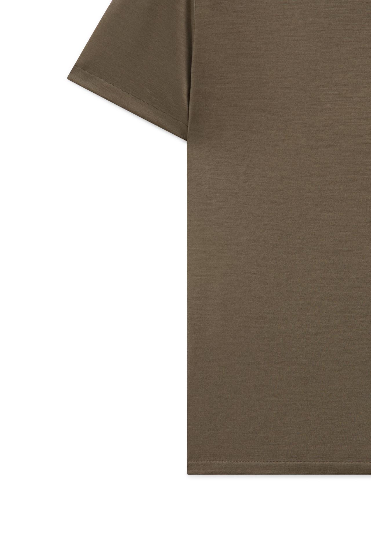 100% wool short sleeve T-shirt - LIMITED EDITION — MARINE GREEN