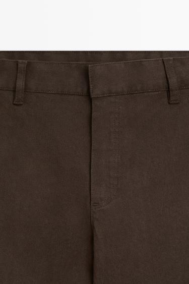 Stretch cotton blend pants — Chocolate 9