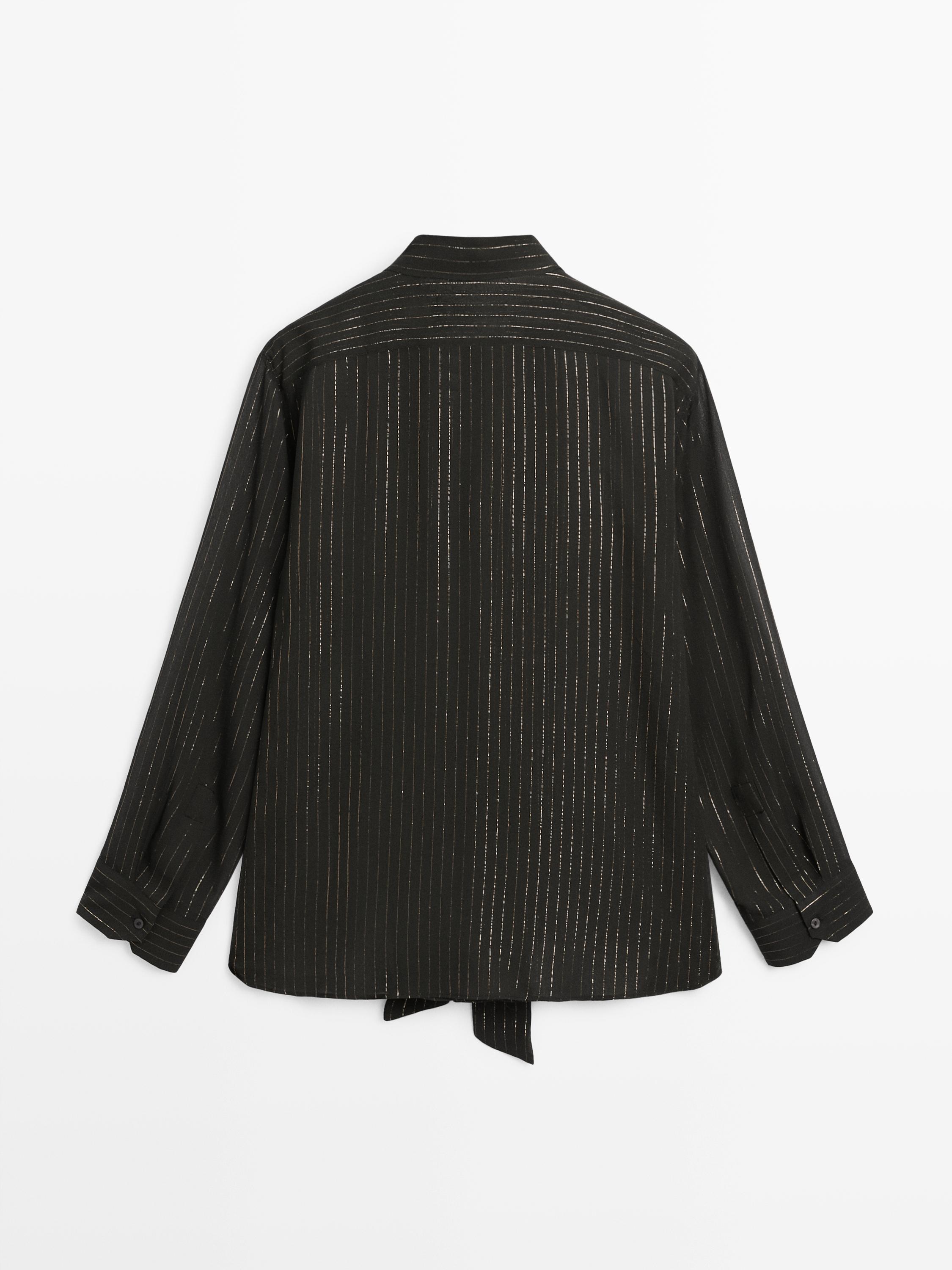 Camisa fuida cuello fular