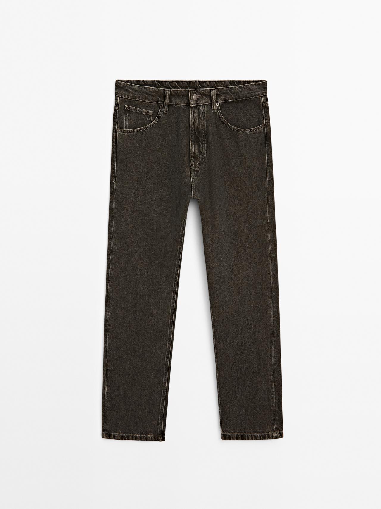 Massimo Dutti - Herre - Relaxed Fit Jeans - Grå - 29