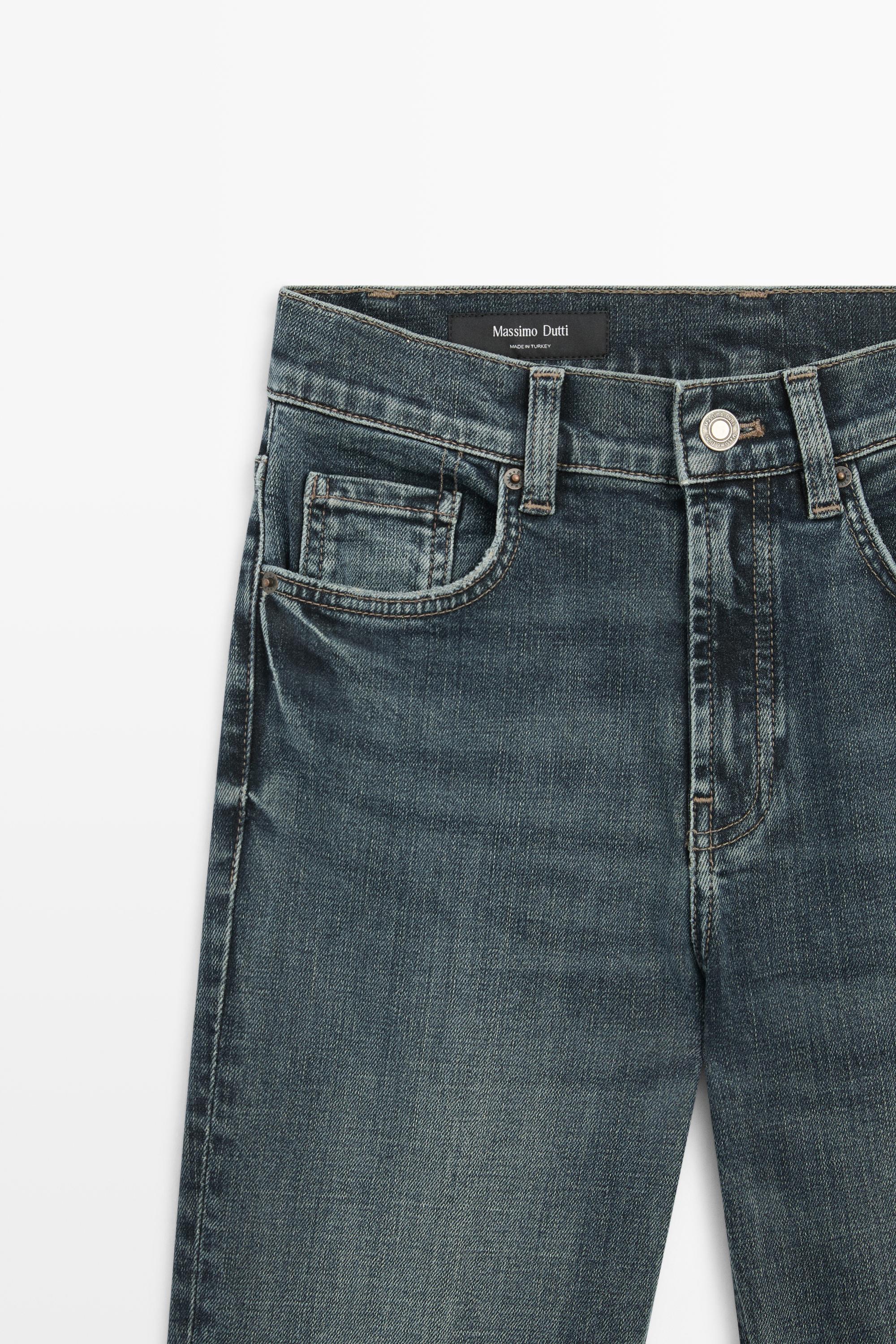 High-waist skinny flare jeans