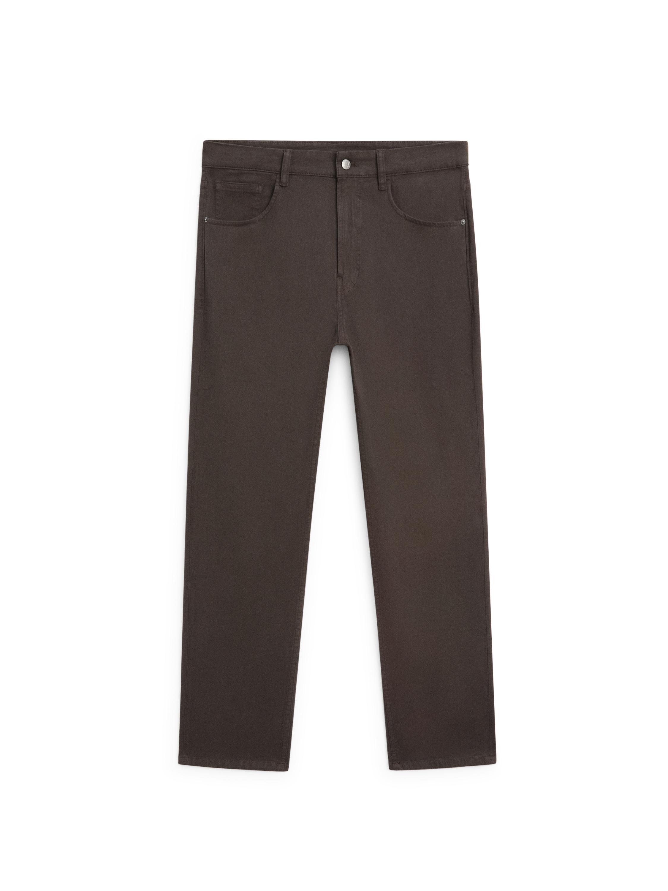 Tapered fit jeans — BROWN