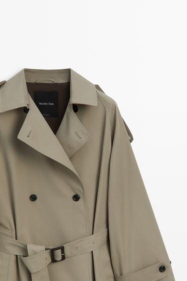 Double-breasted trench coat — Beige 4