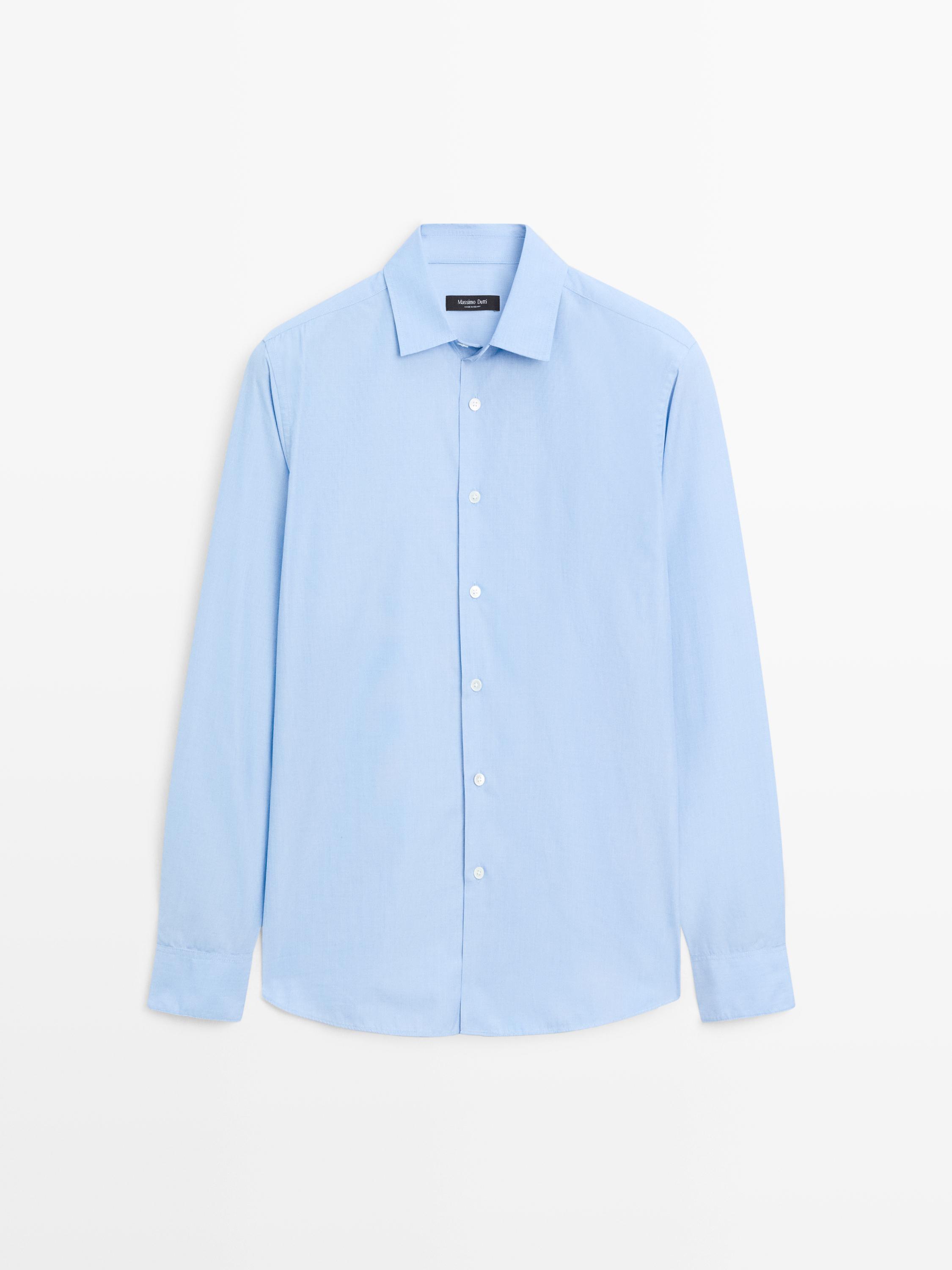 Regular-fit 100% cotton shirt