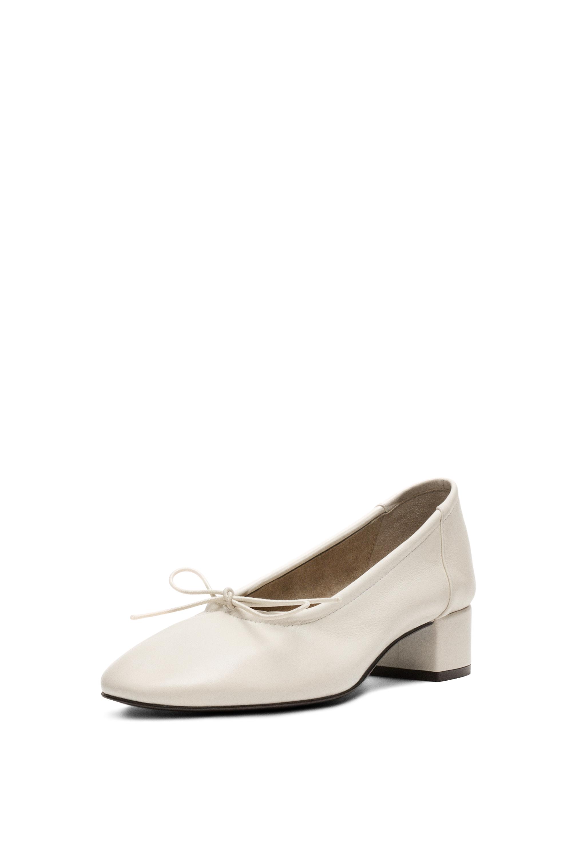 High-heel ballerinas — WHITE