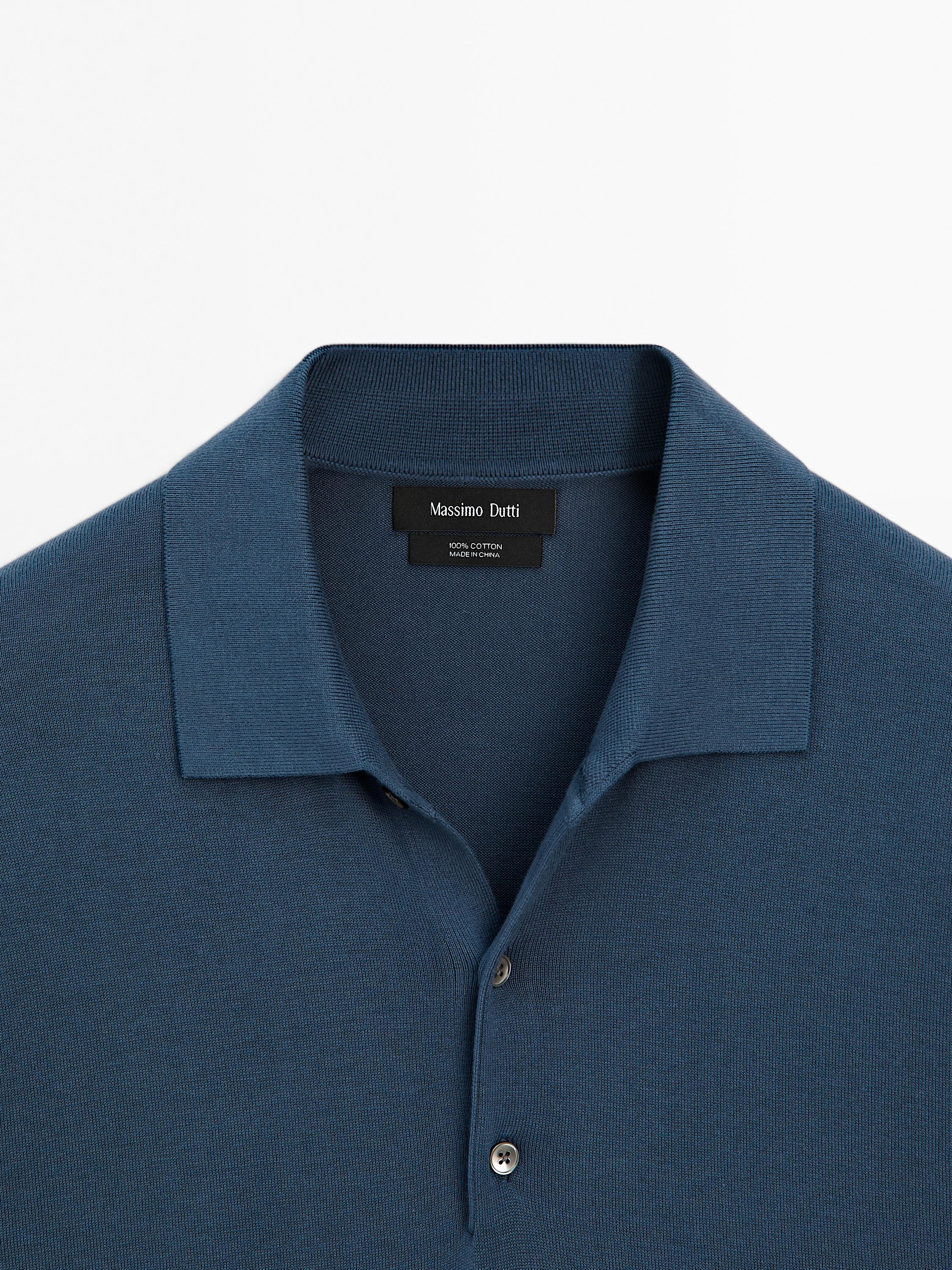Polo en maille à manches courtes