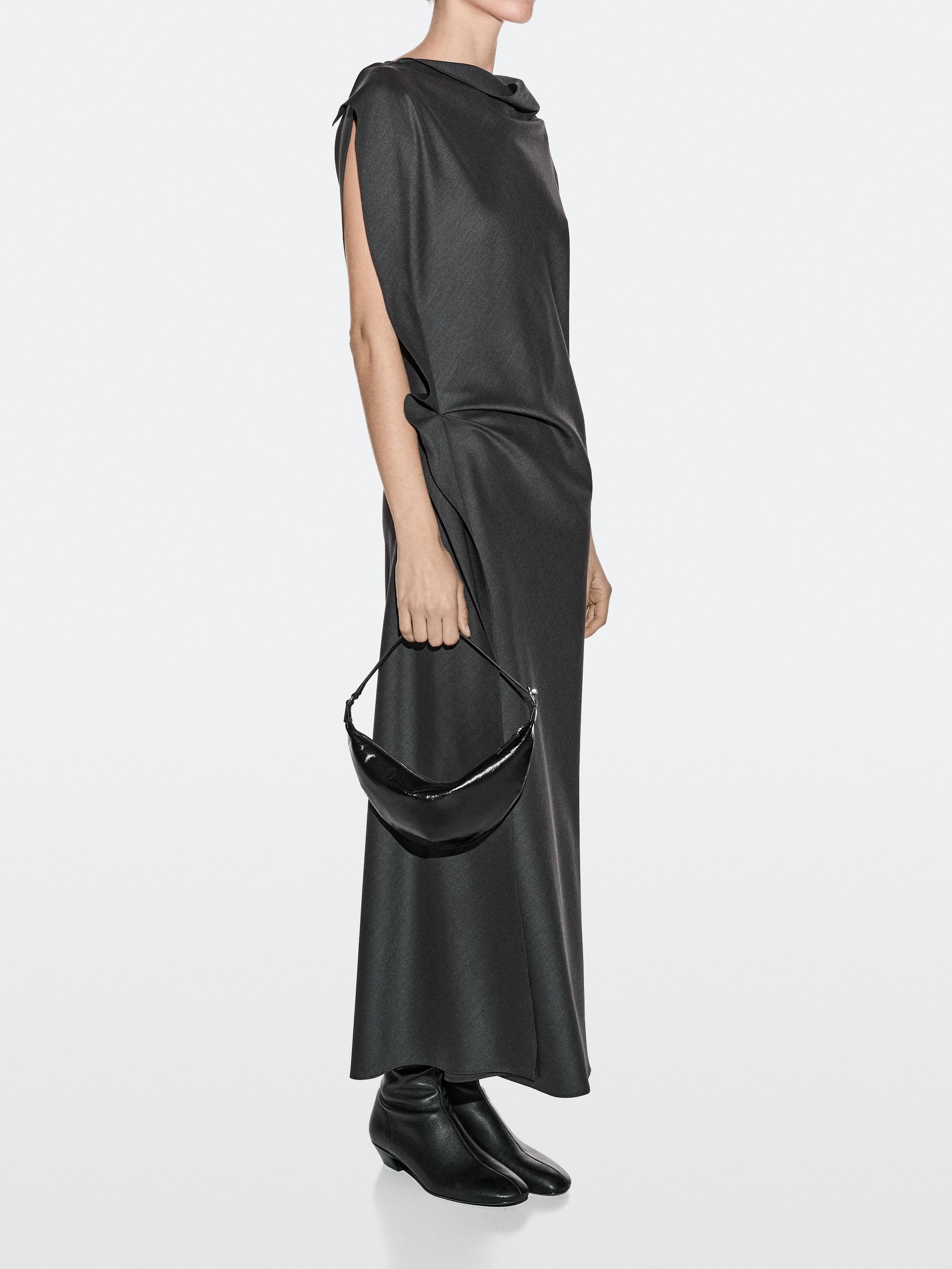 Nappa leather mini bag — BLACK