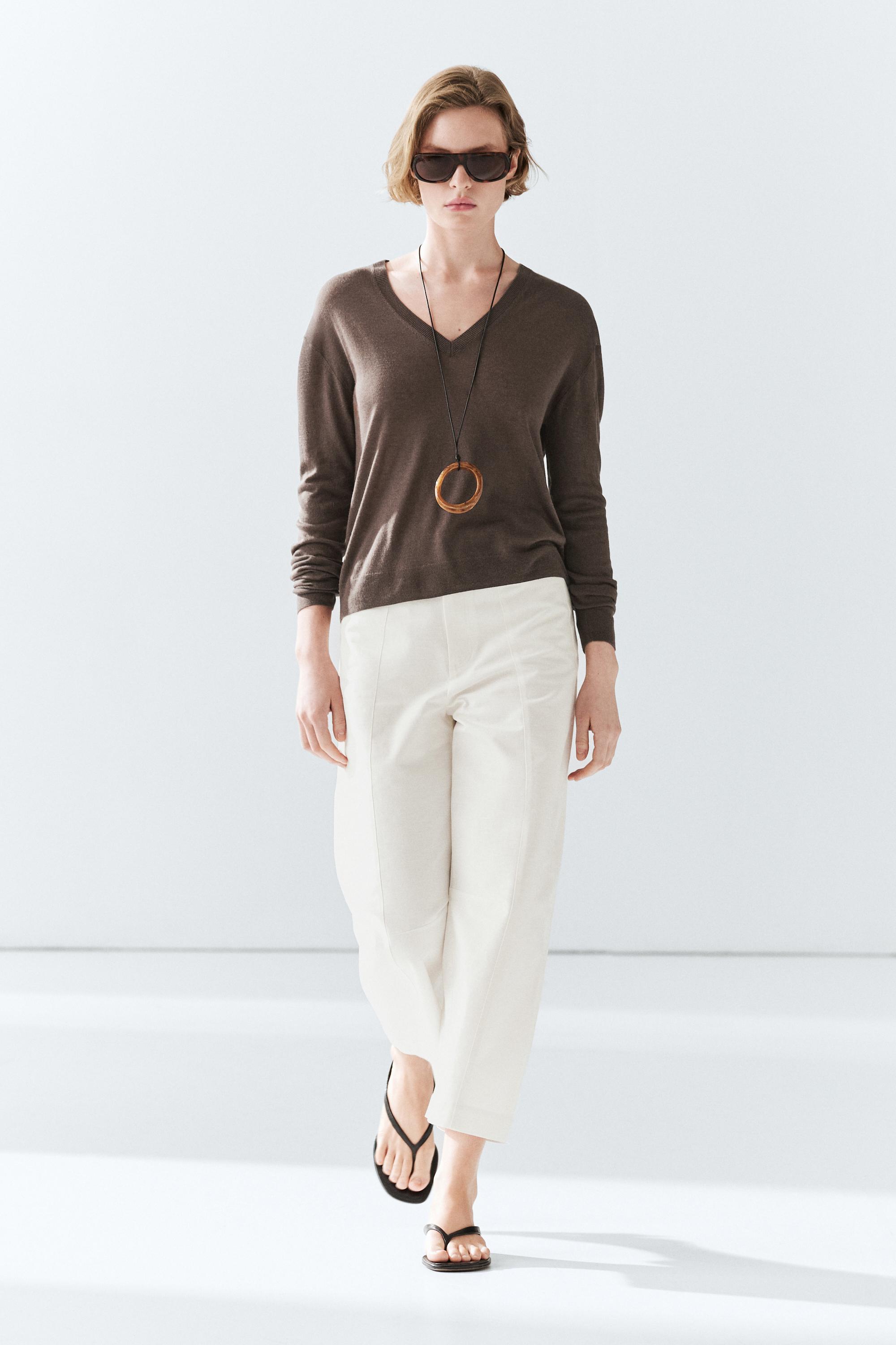 Maglia in misto lana e seta