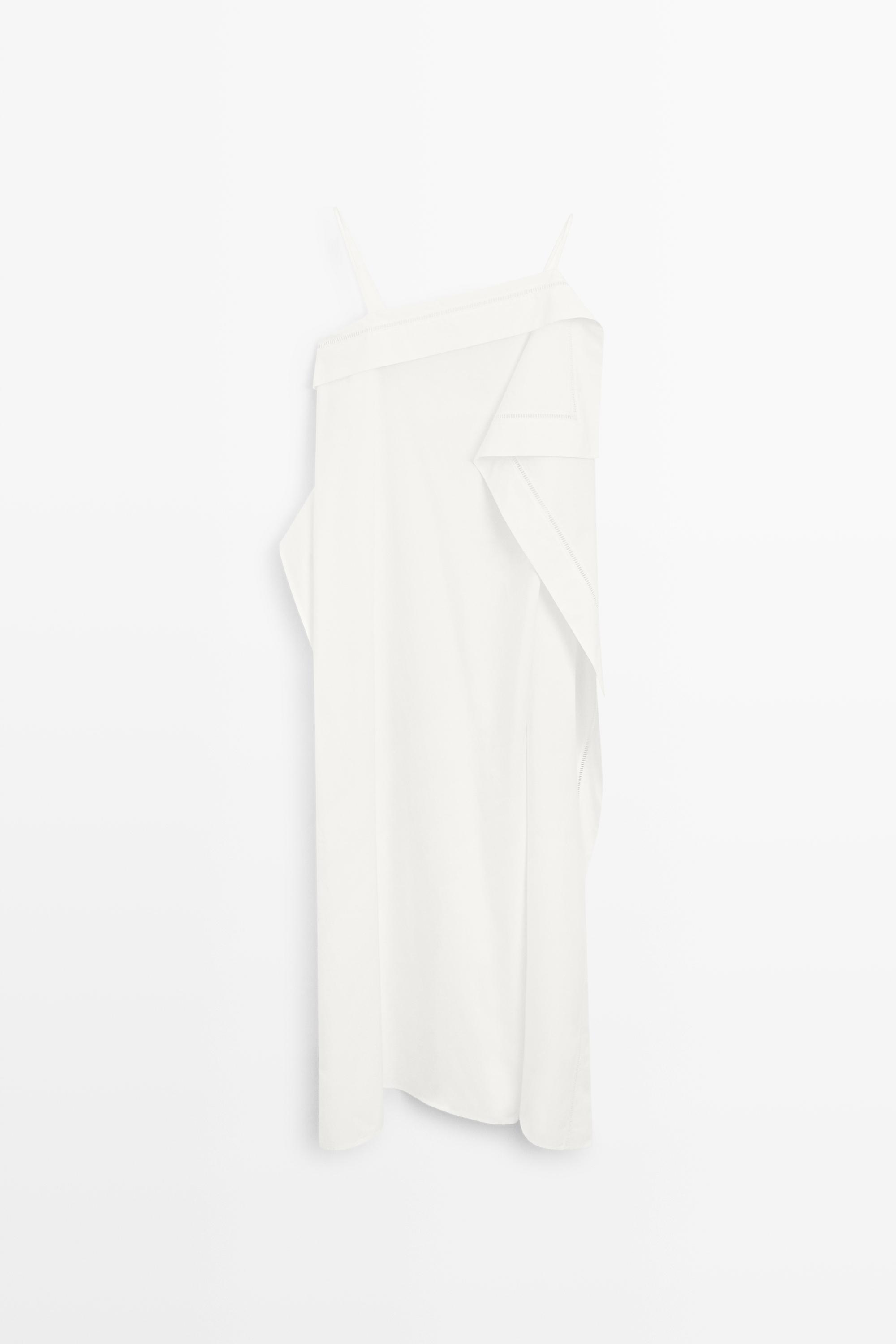 Vestido midi volantes asimétricos - STUDIO