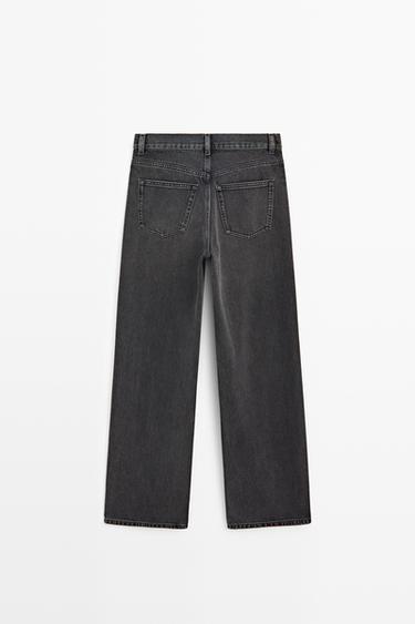 High-waist wide-leg jeans — GREY 6