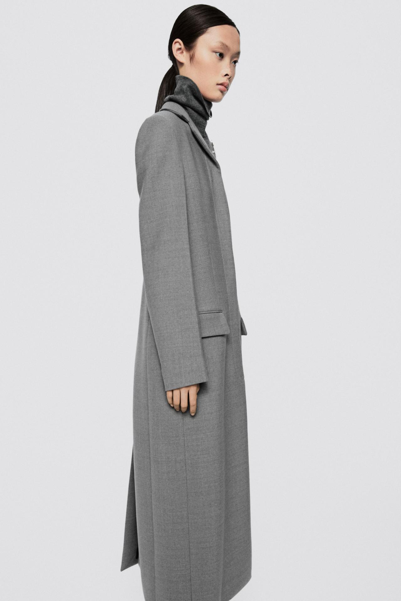 Wool blend long coat - LIMITED EDITION — GREY