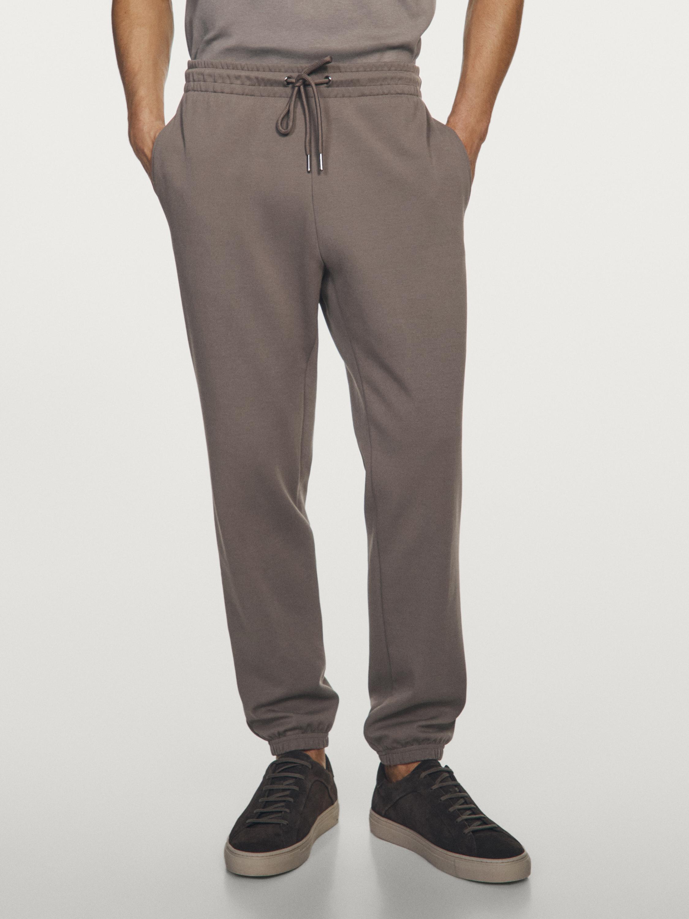 بنطلون رياضي من القطن المخلوط