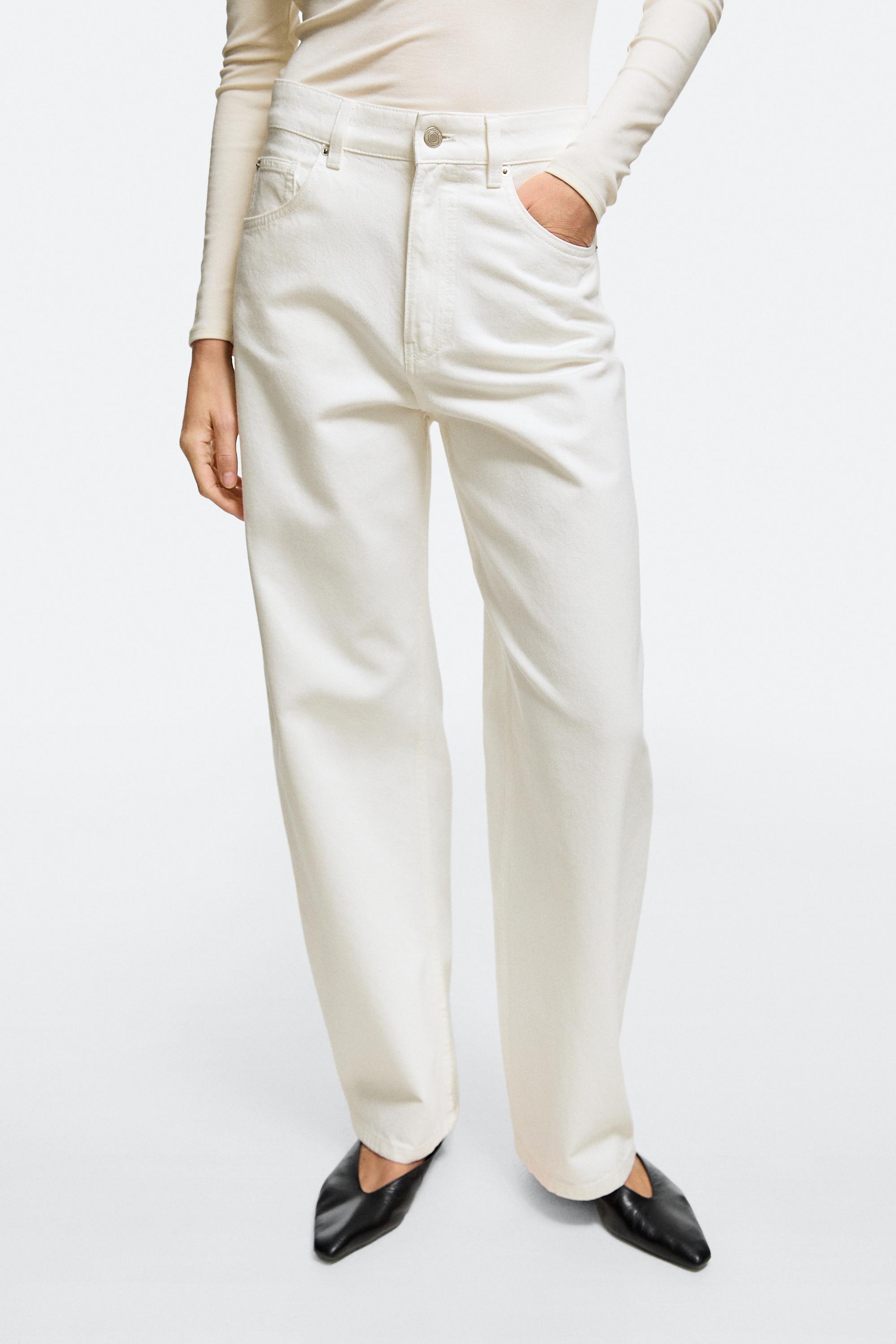High-waist barrel fit jeans