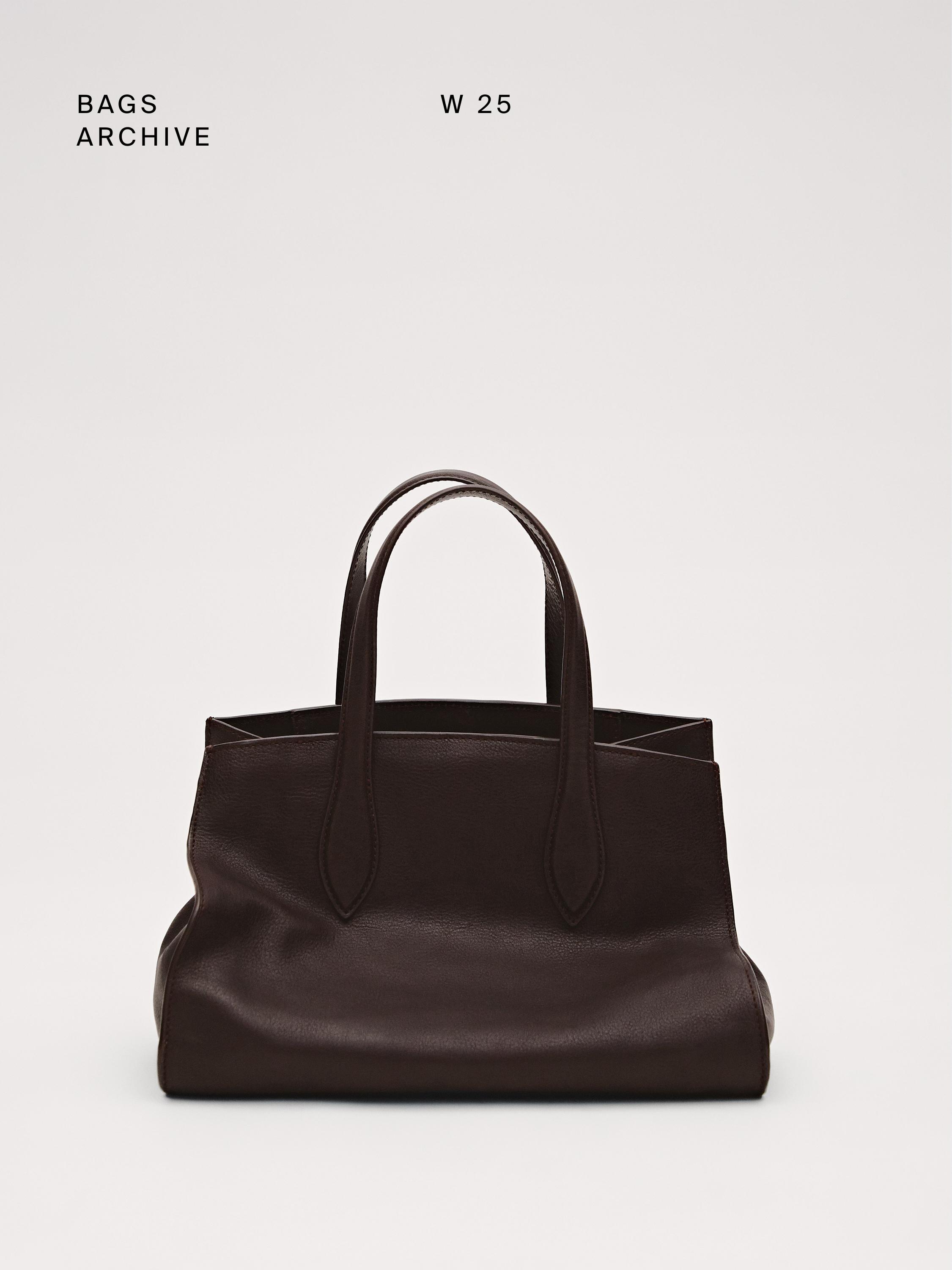 Nappa leather tote bag