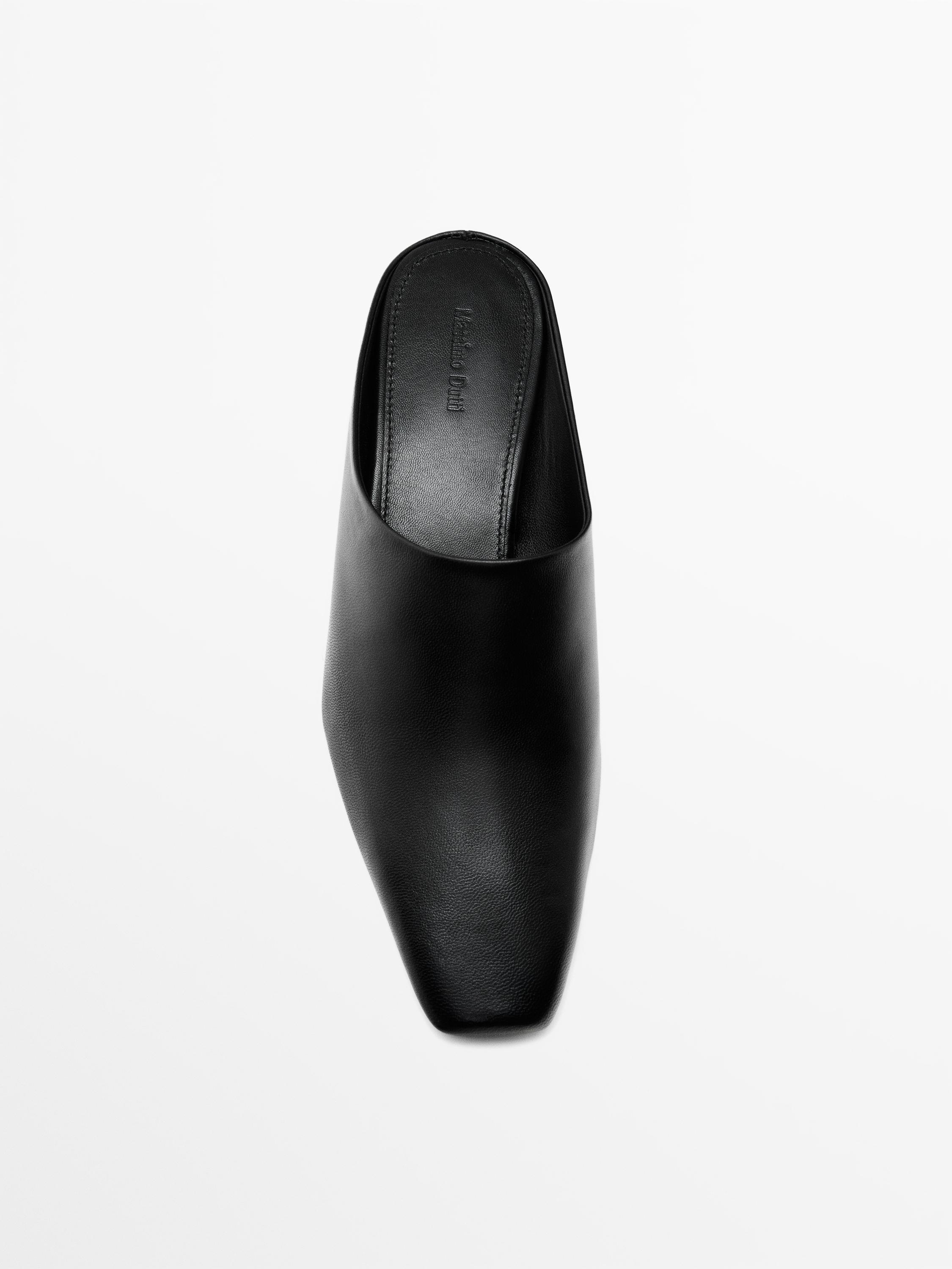 Wedge heeled mules