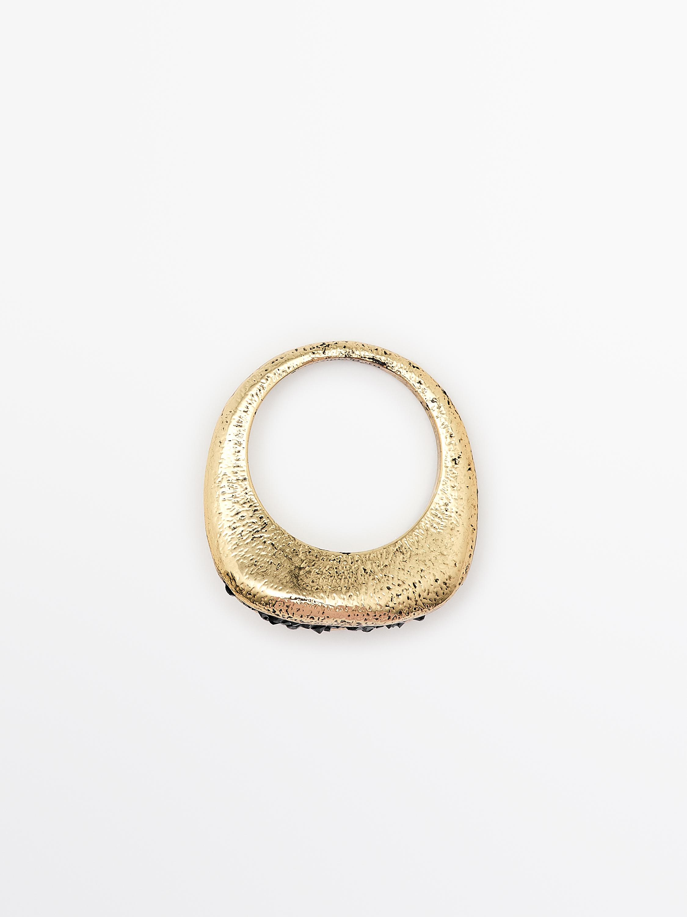 Bague irrégulière brillante