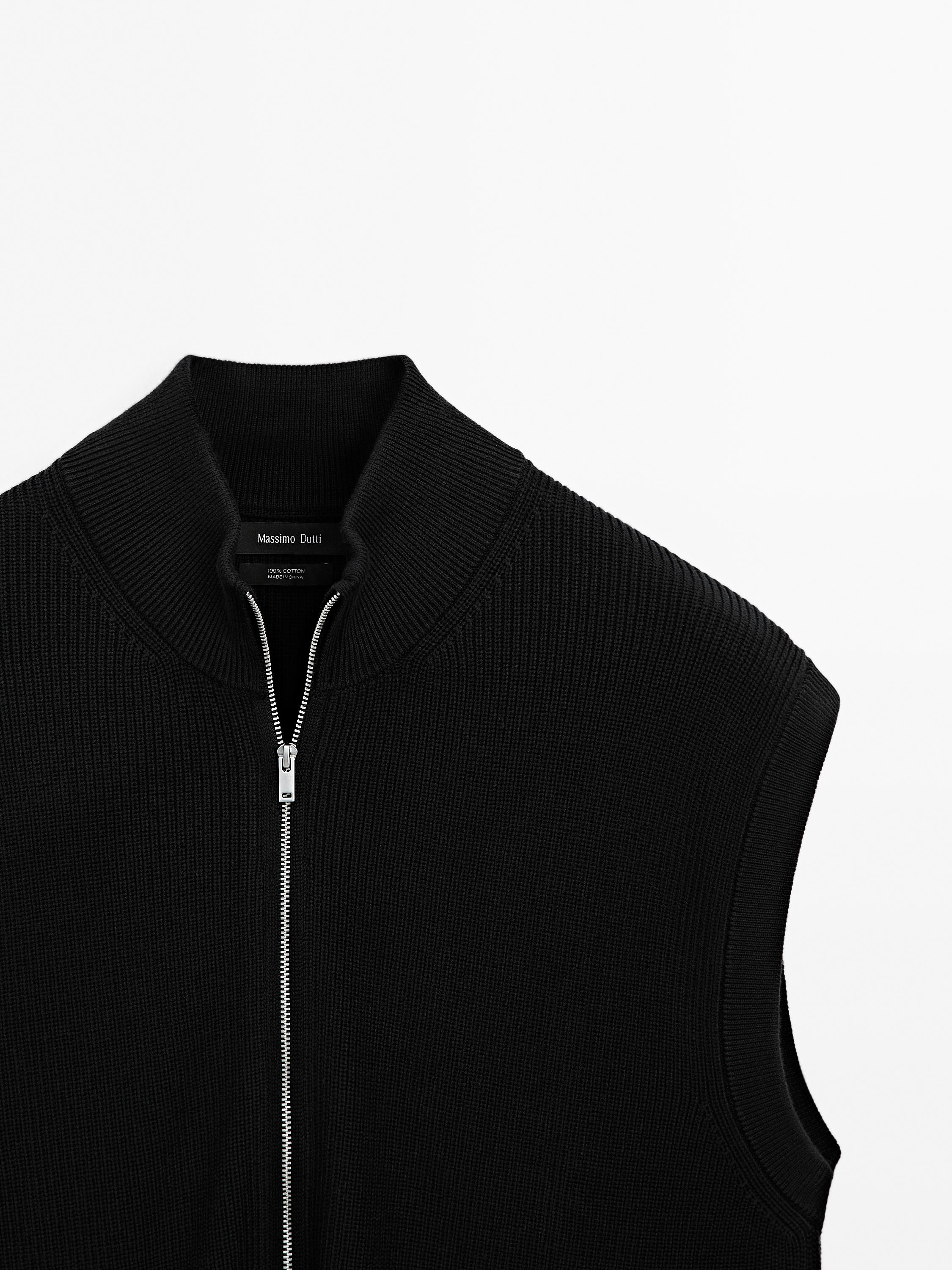 100% cotton knit vest