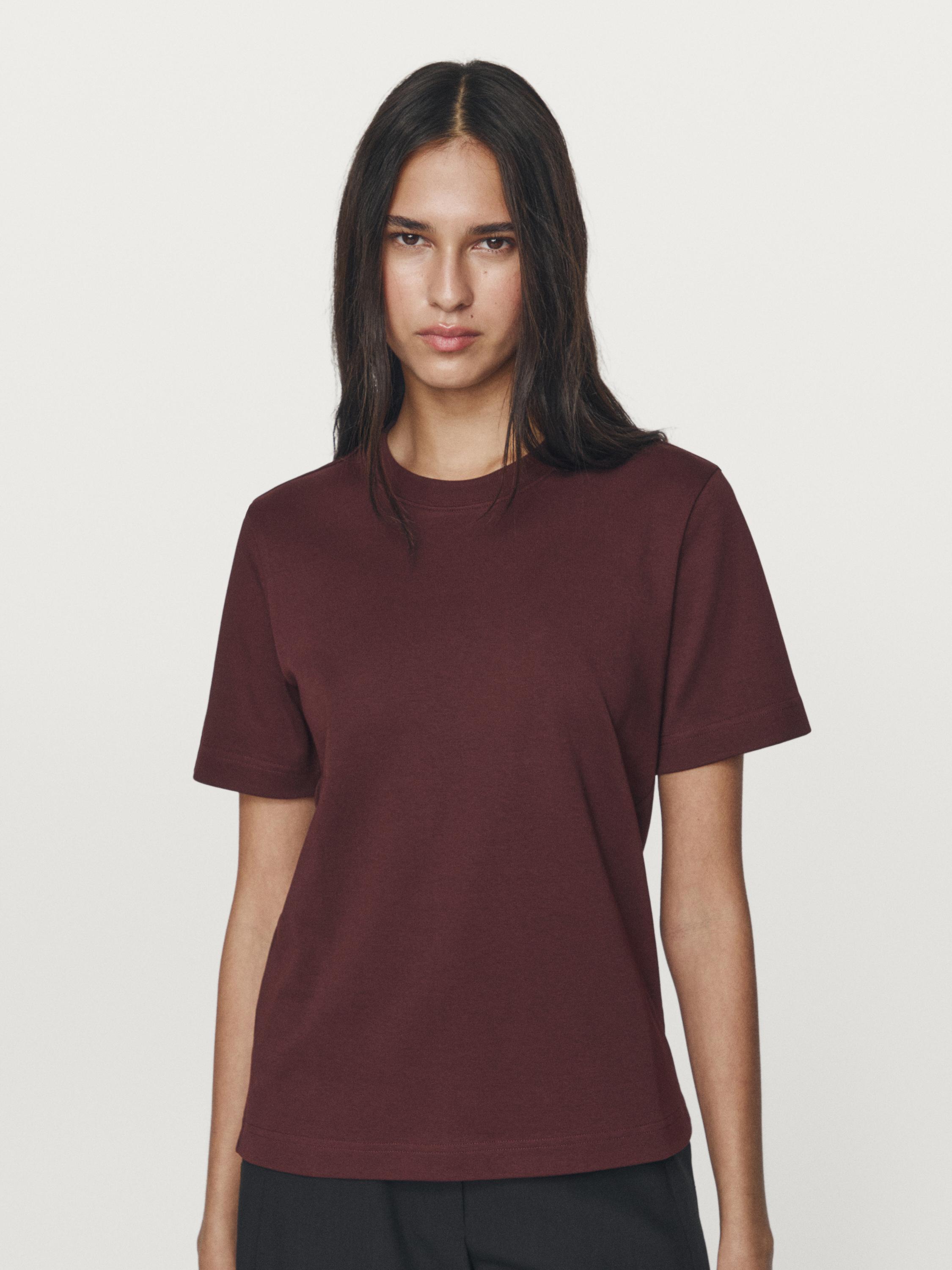 100% cotton interlock crew neck T-shirt
