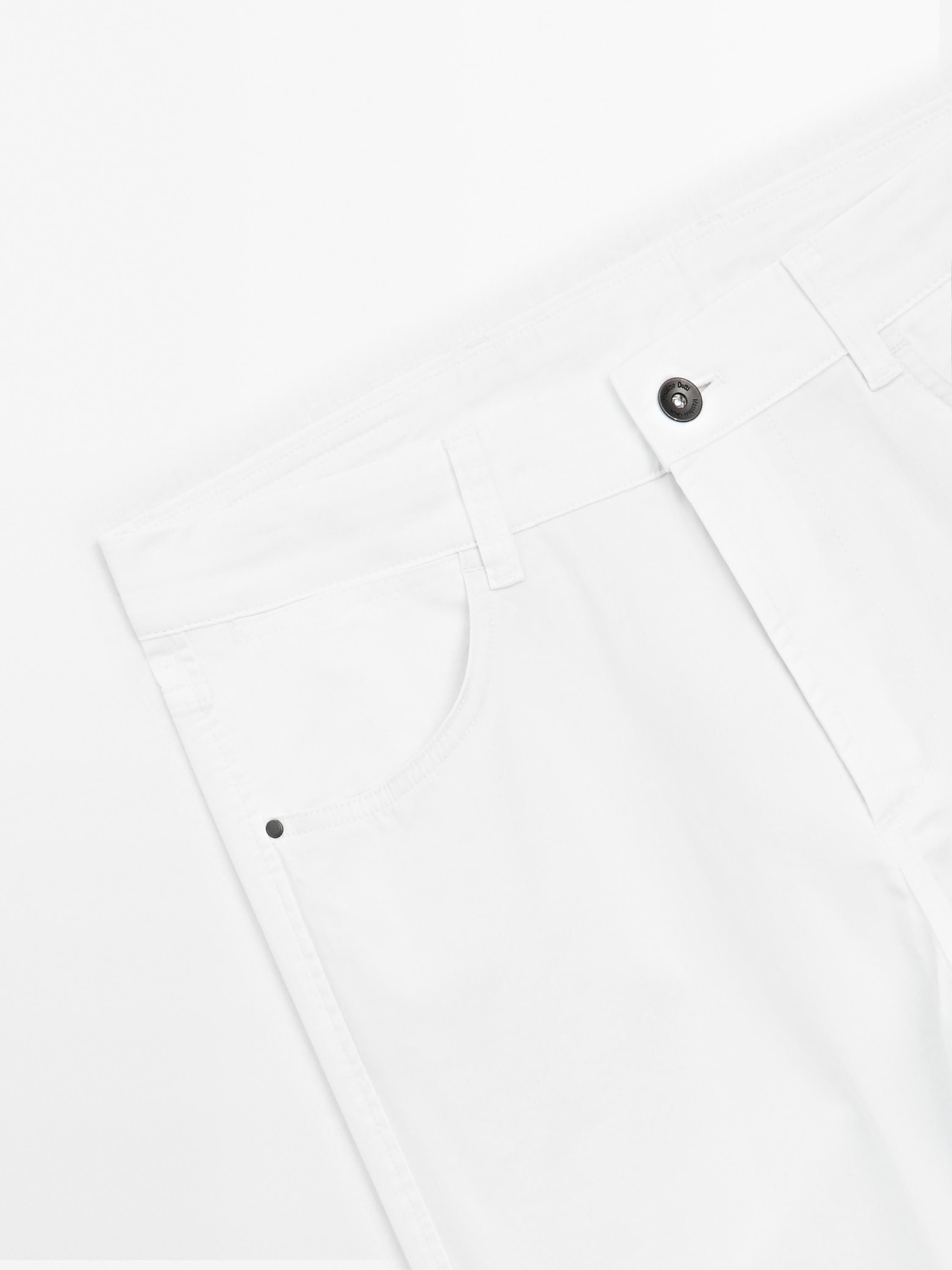 Slim-fit lightweight textured weave denim trousers
