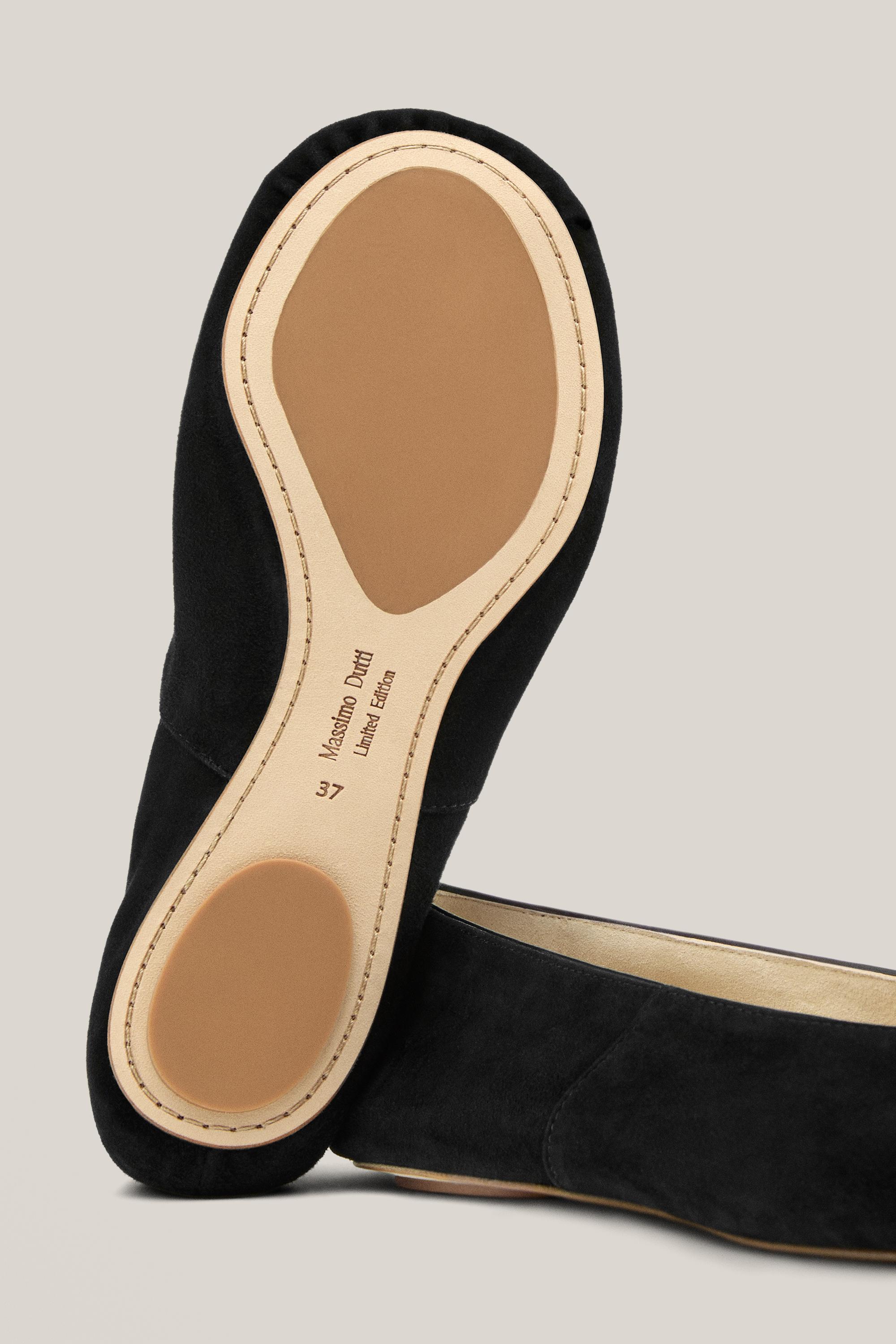 Soft leather ballet flats - Limited Edition — BLACK