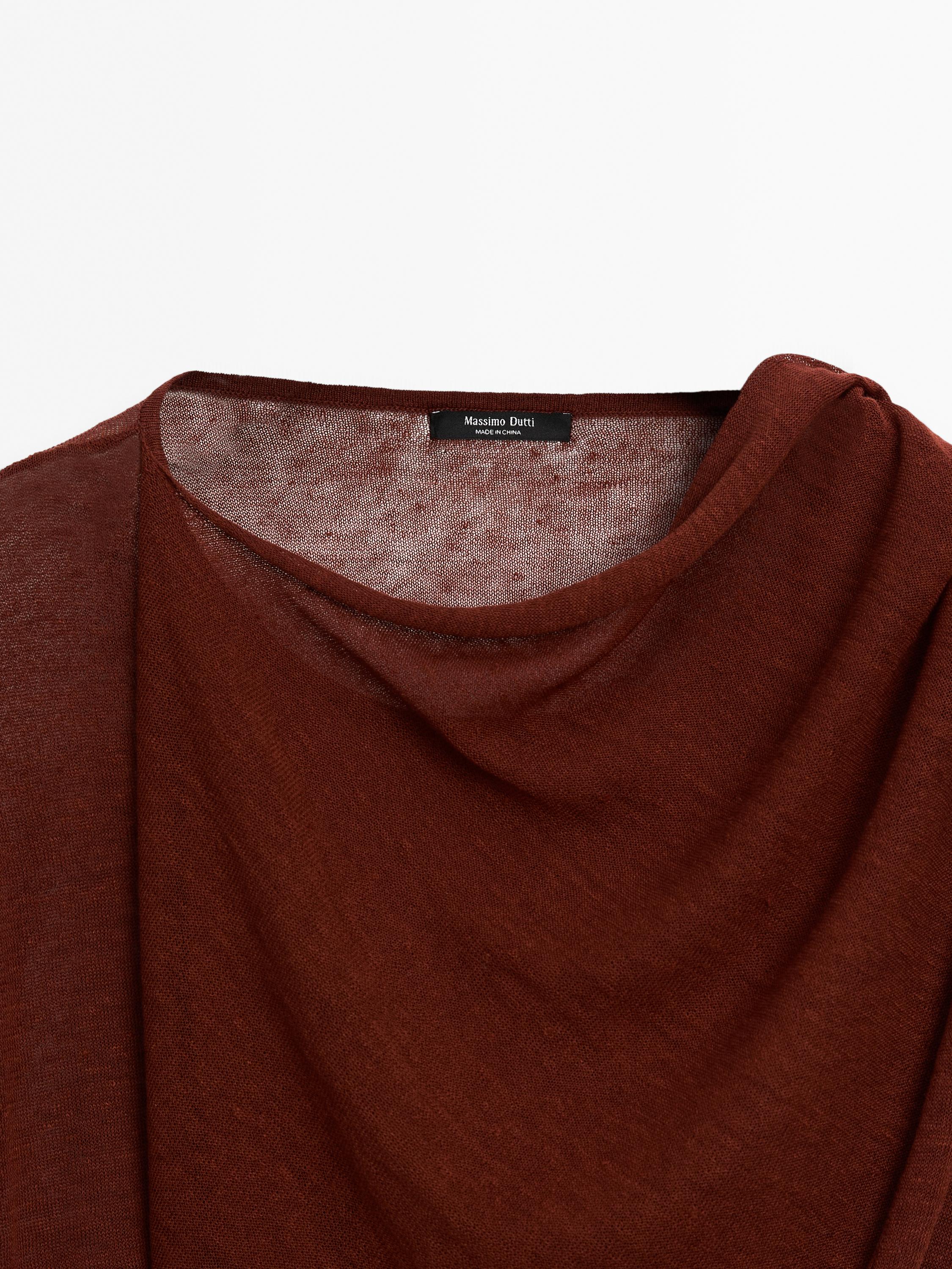 Flowing top with cape detail