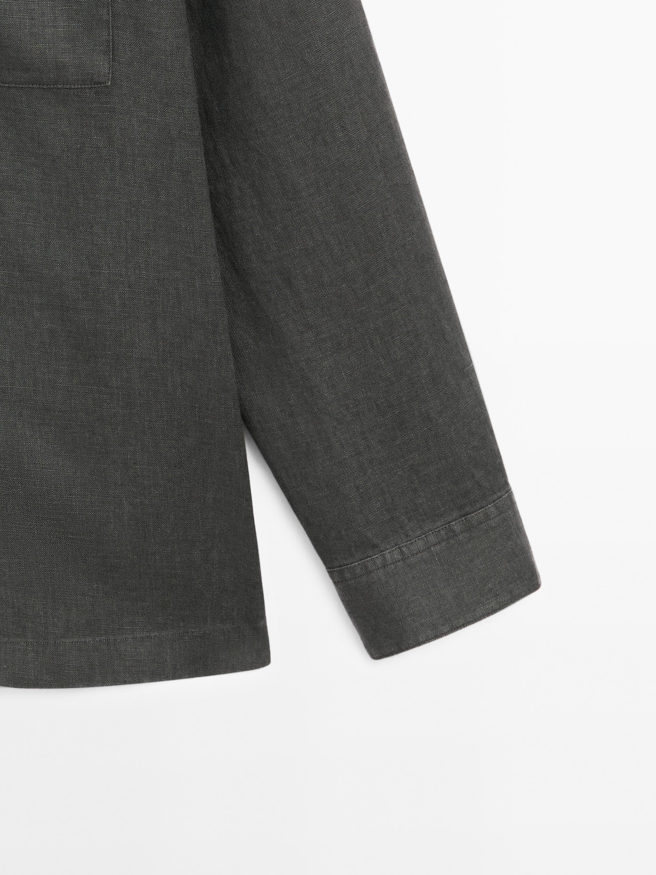 100% linen overshirt