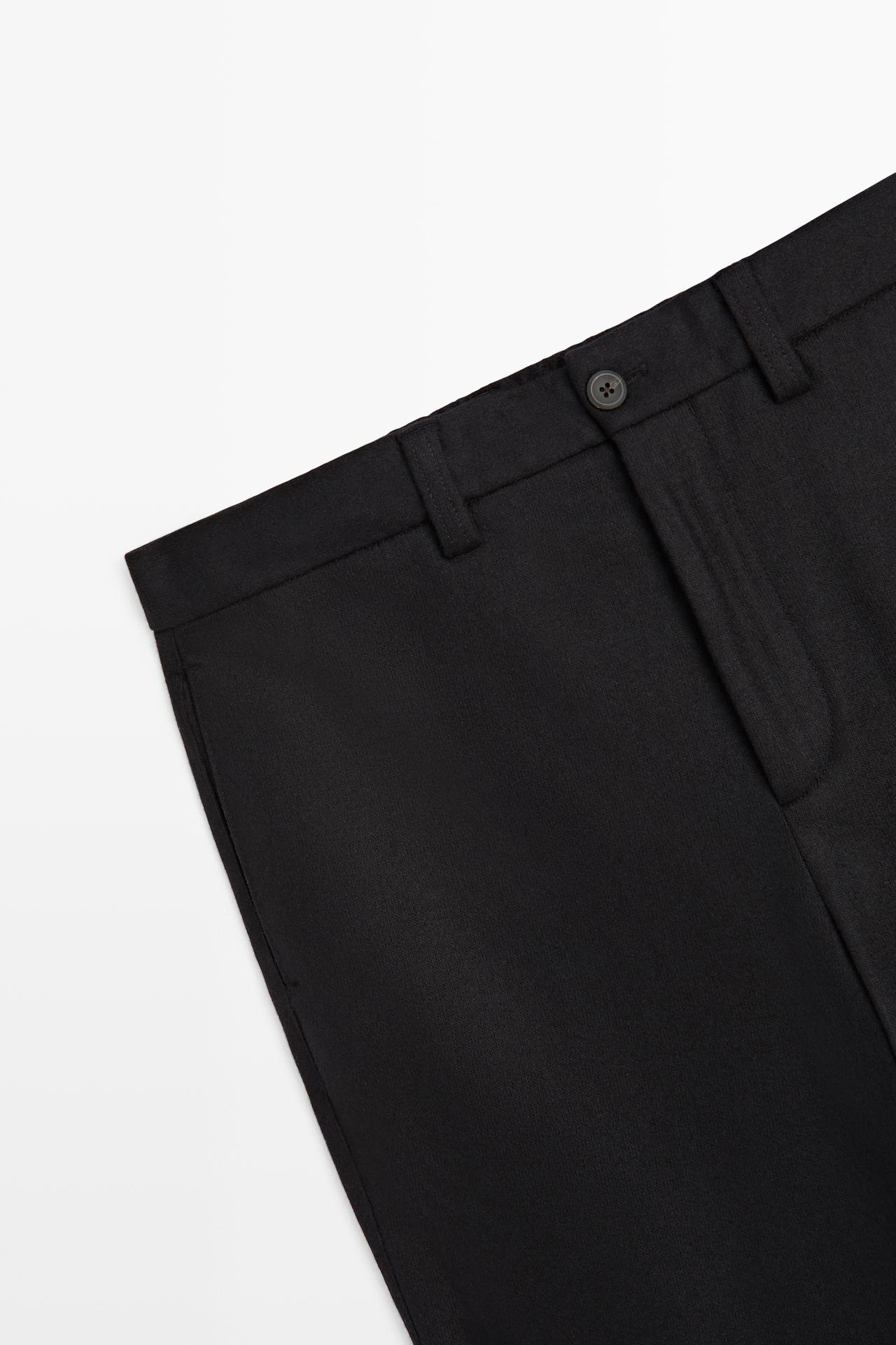 100% wool suit pants — NAVY BLUE