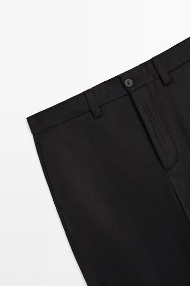 100% wool suit pants — NAVY BLUE 7