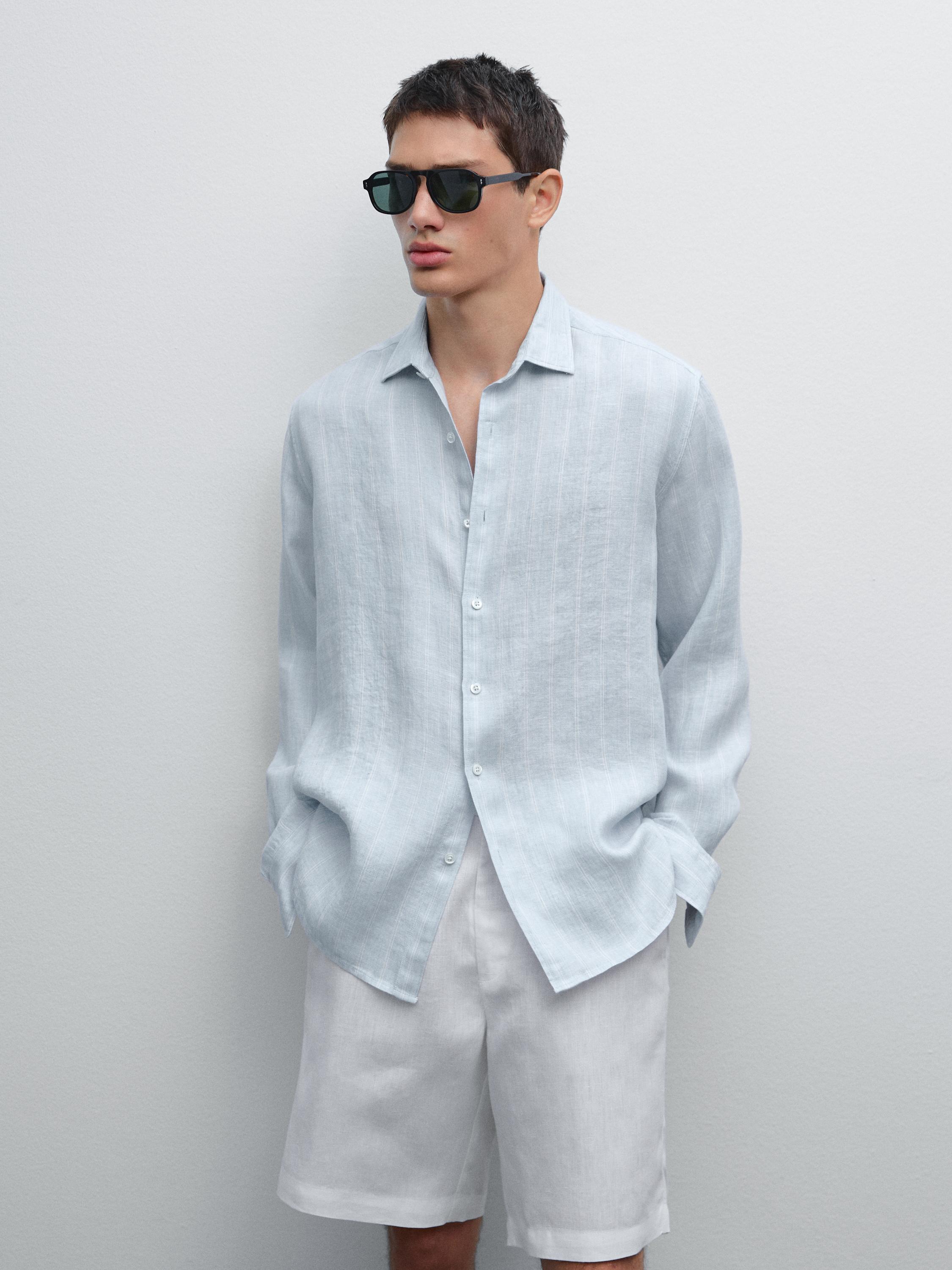 Camisa doble raya regular fit