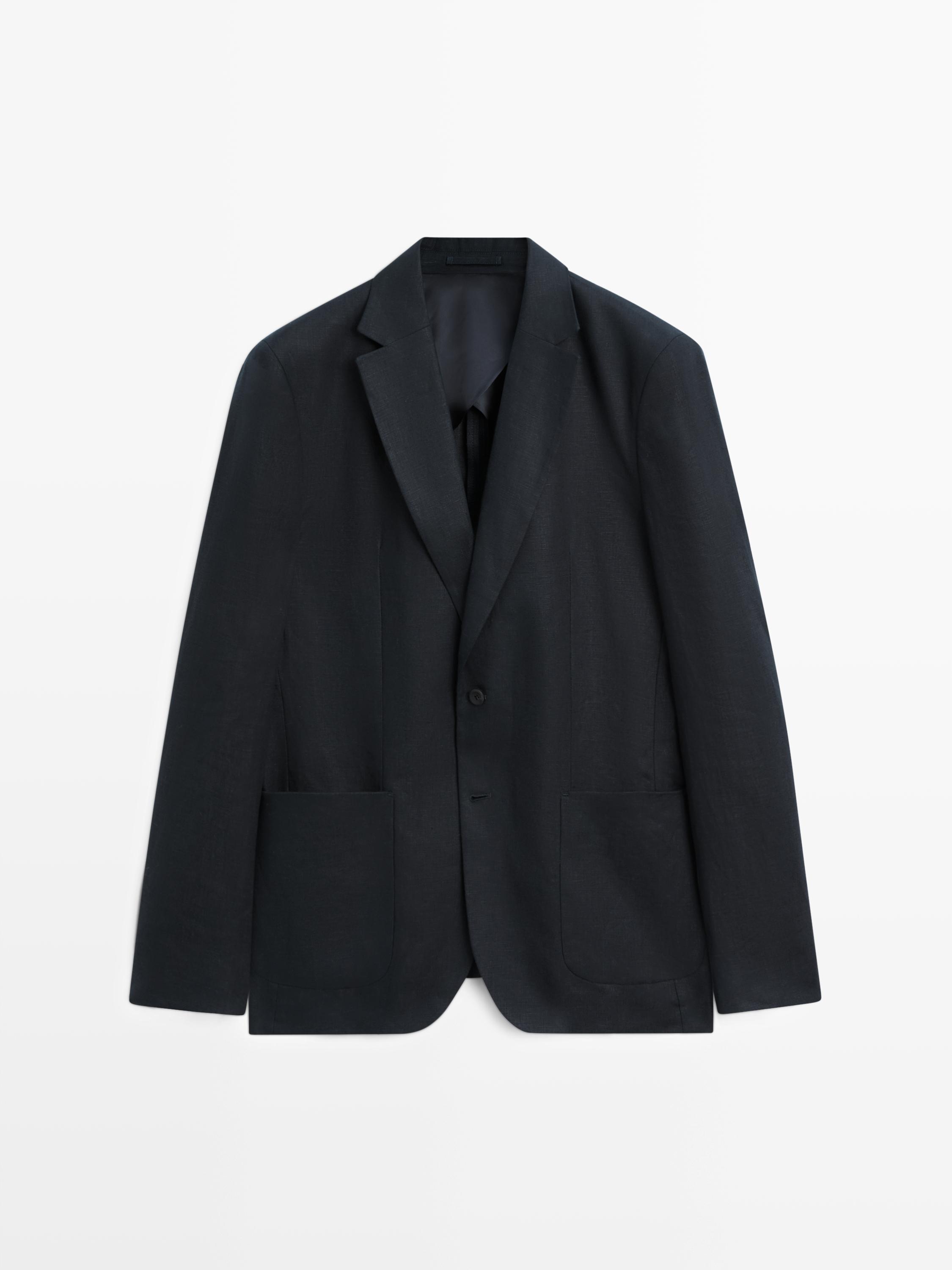 Linen suit blazer