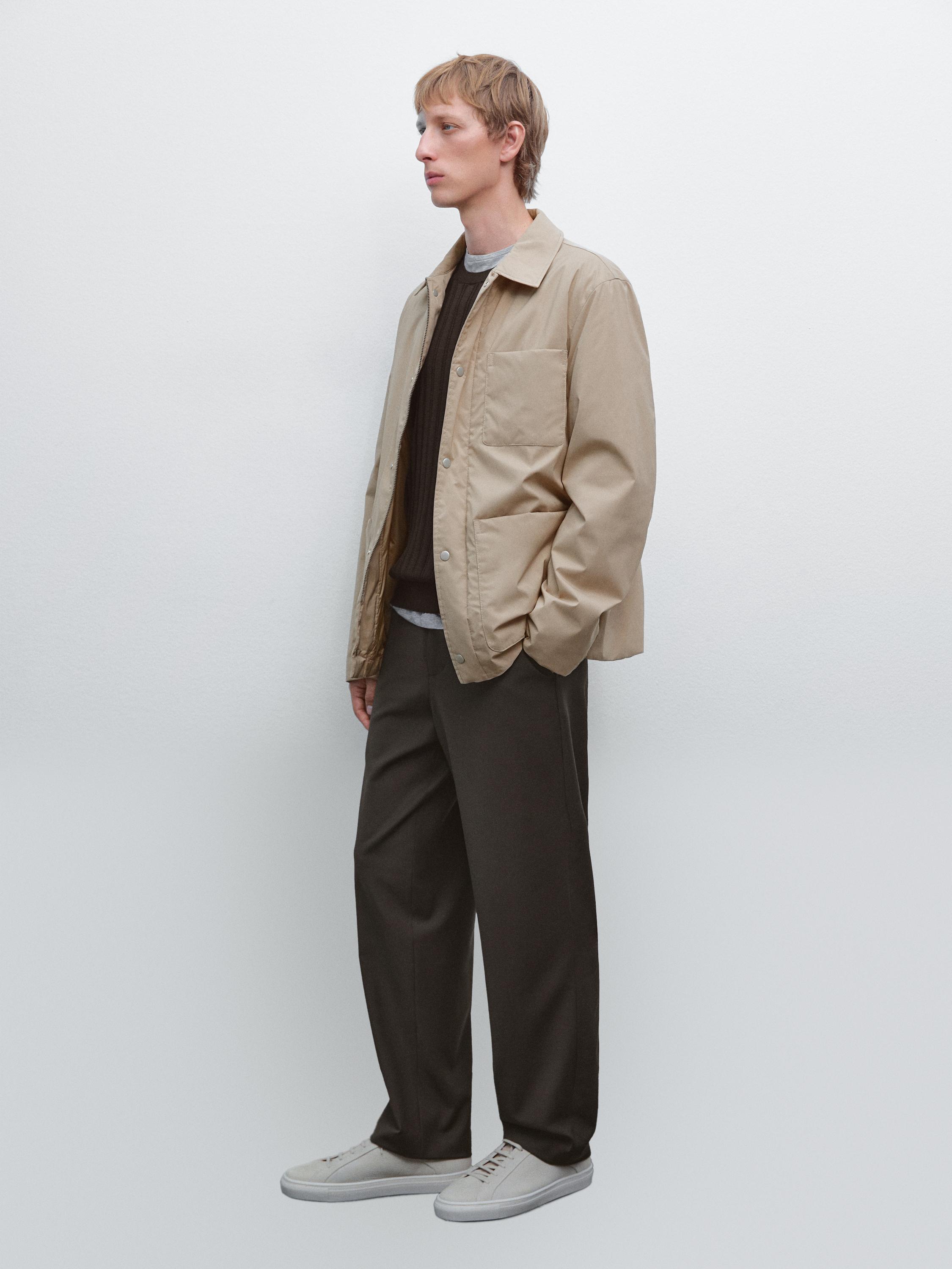 撥水科技布料夾克