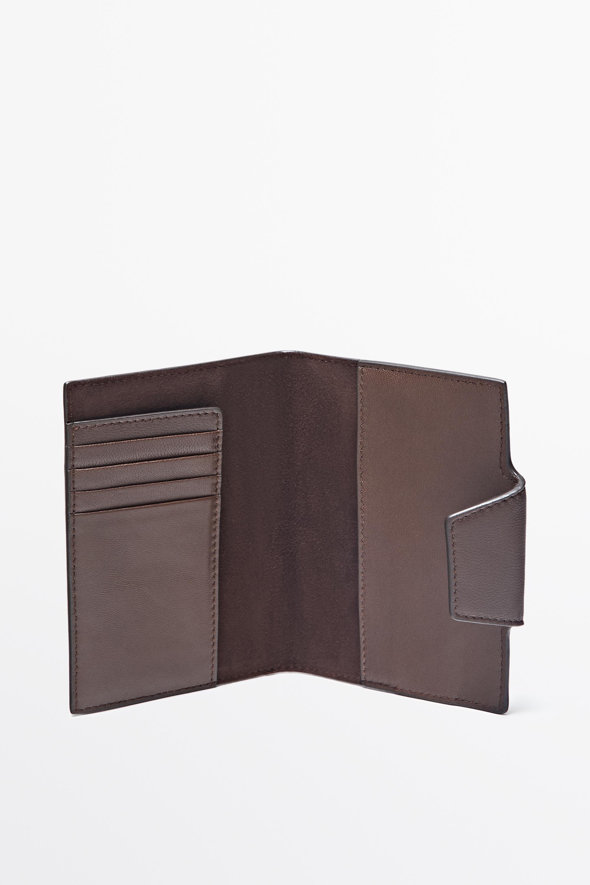 Nappa leather passport holder
