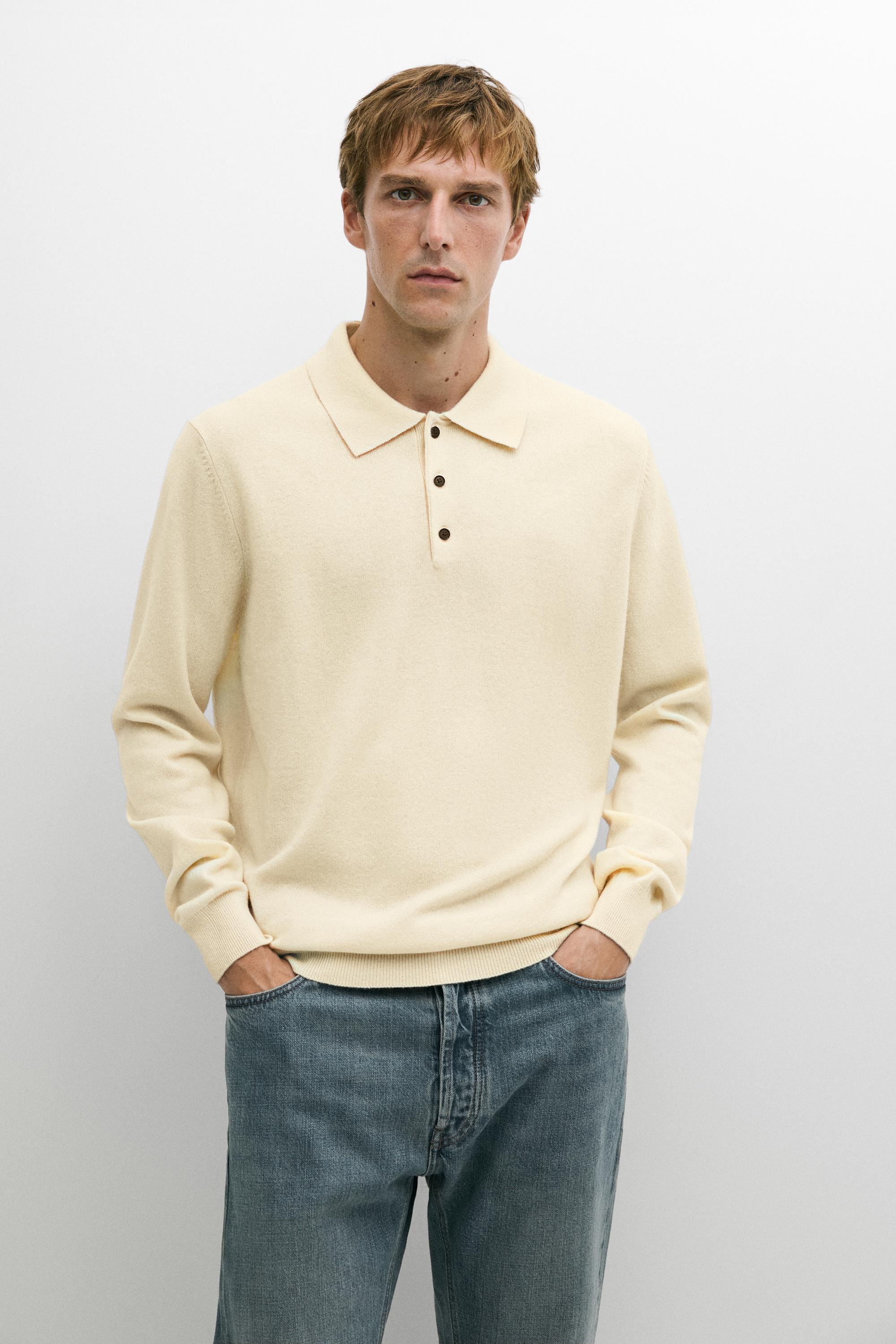 Maglia a polo in 100% cashmere