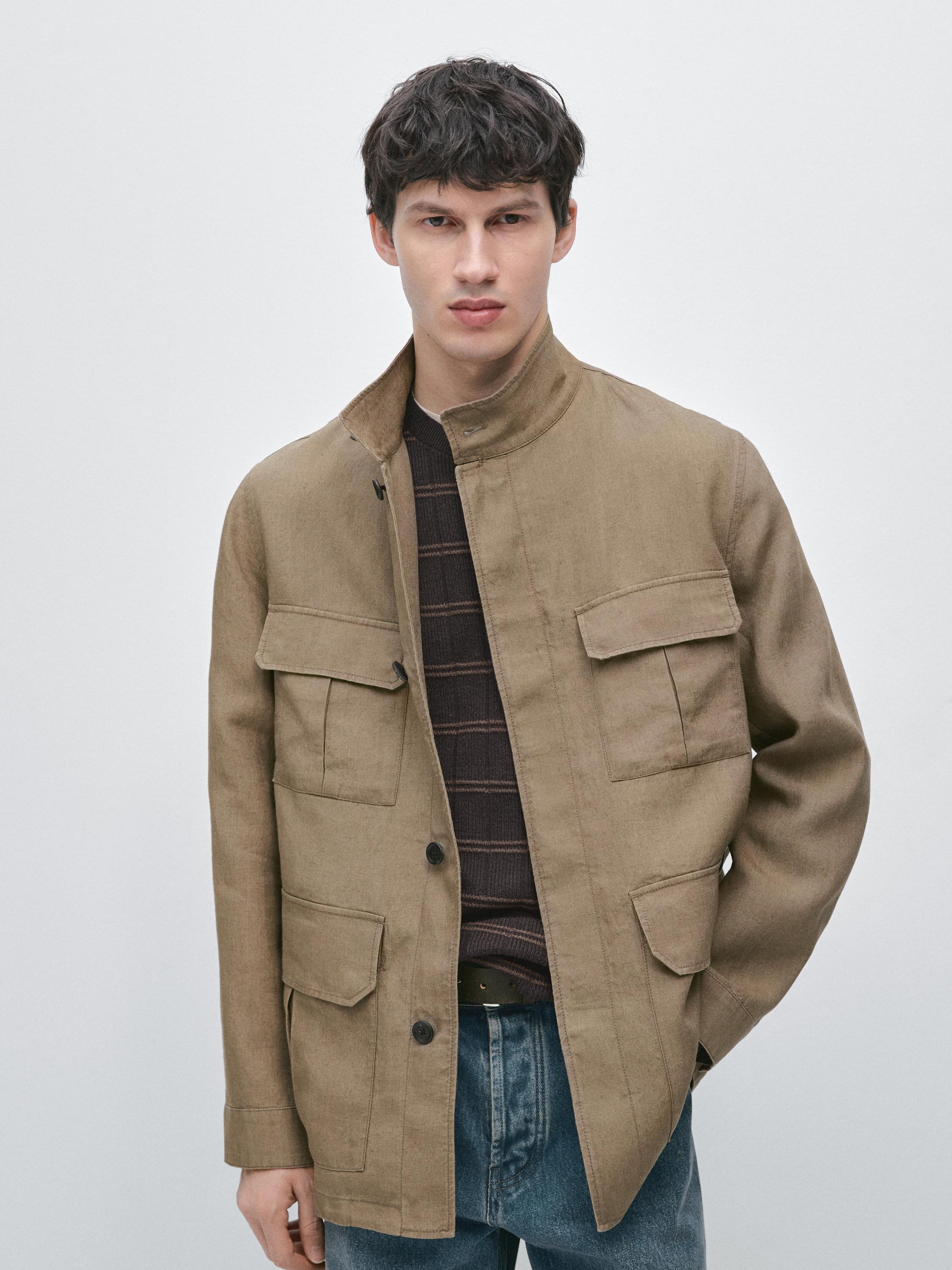 100% linen Safari jacket