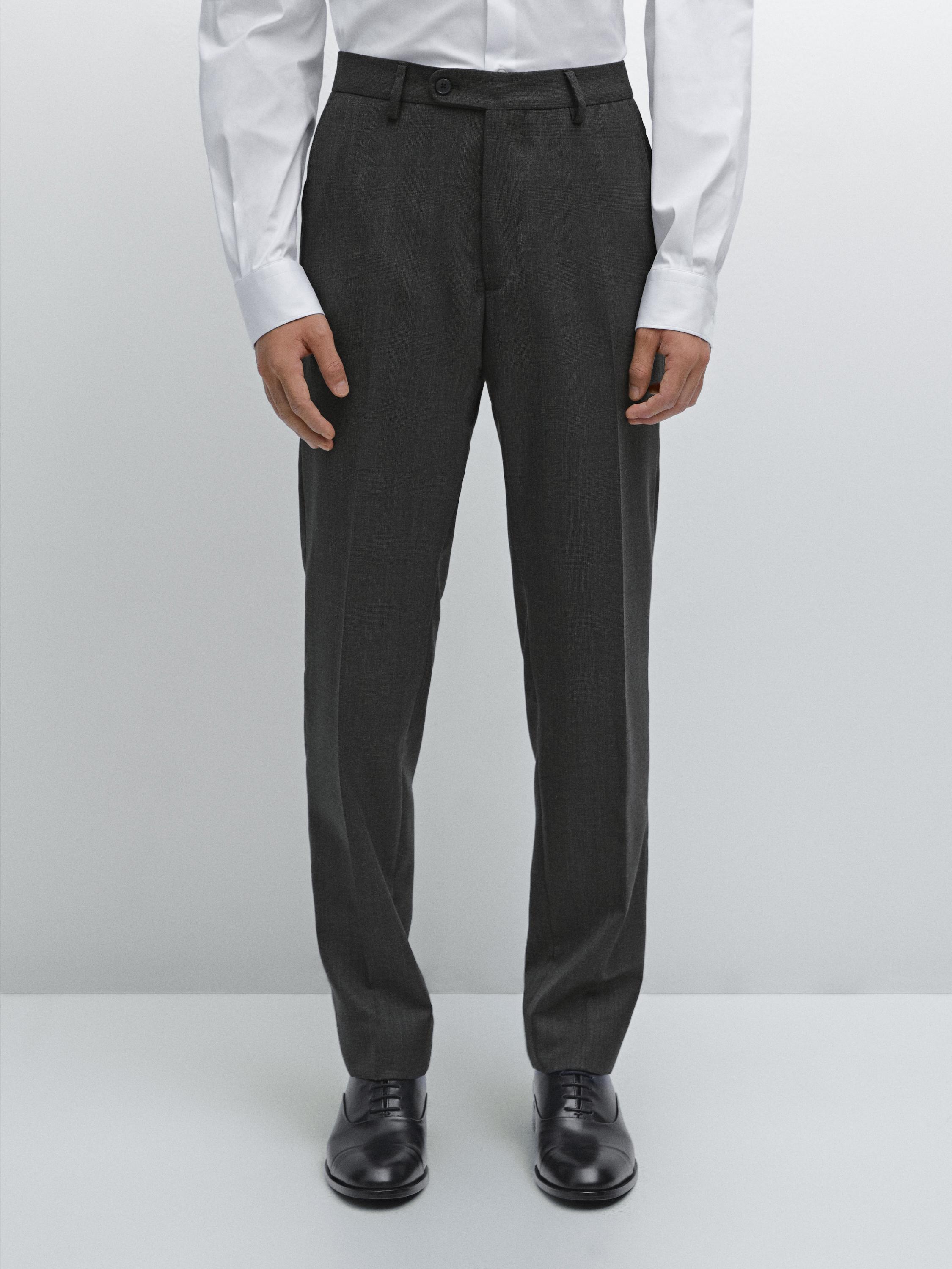 Pantalón traje 100% lana