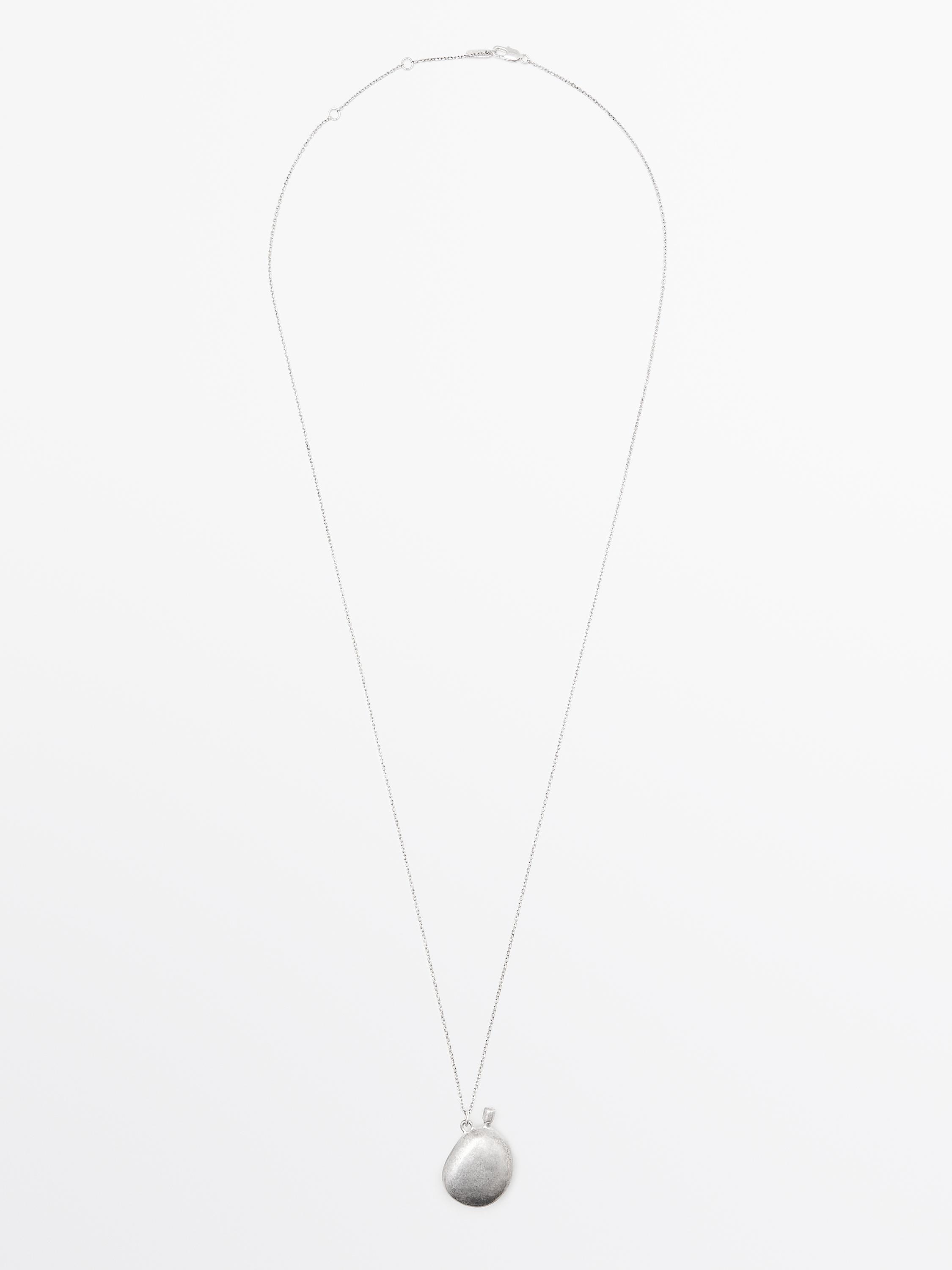 Necklace with metal pendant