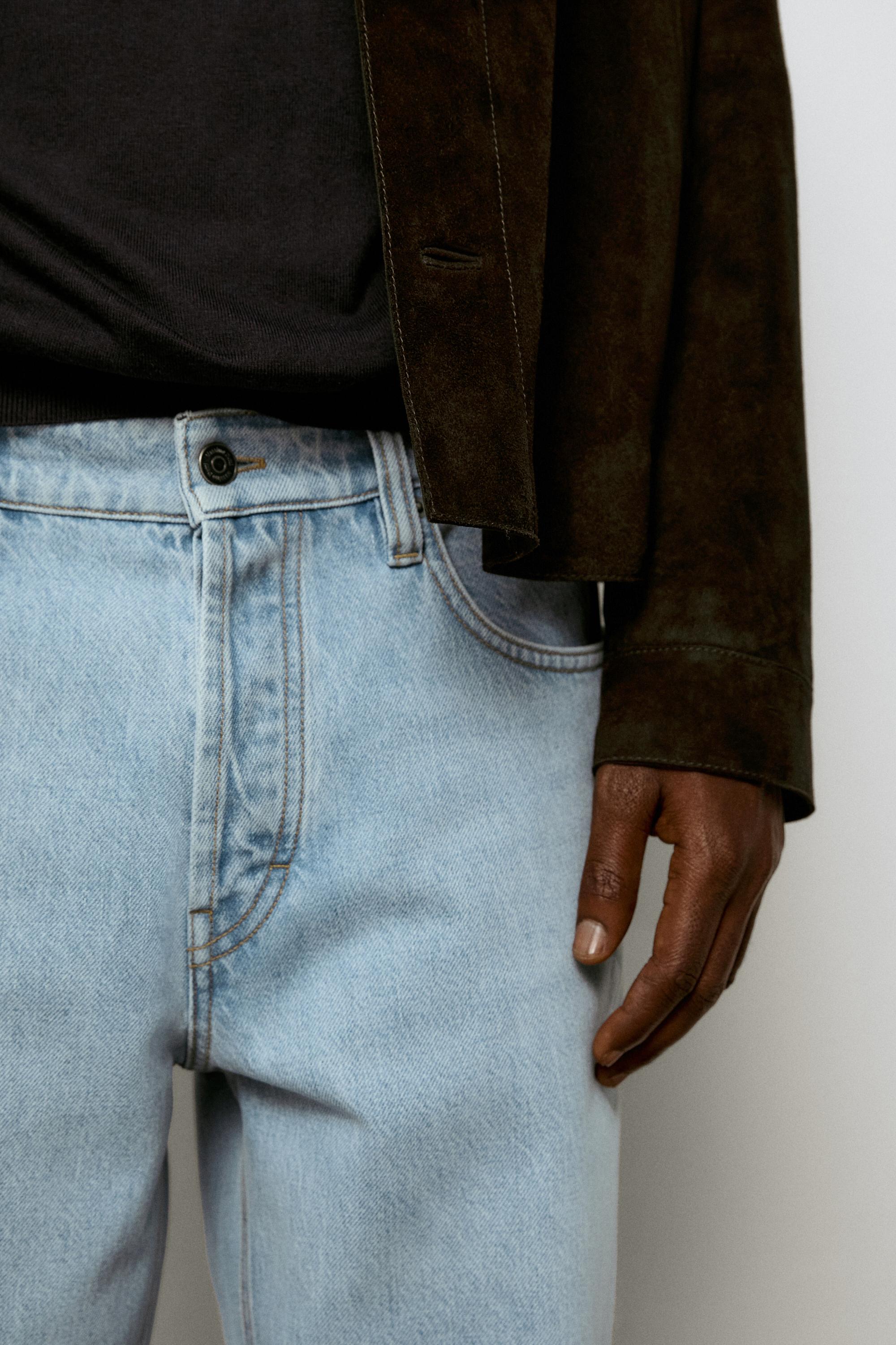 Slim fit cropped jeans — Light Blue