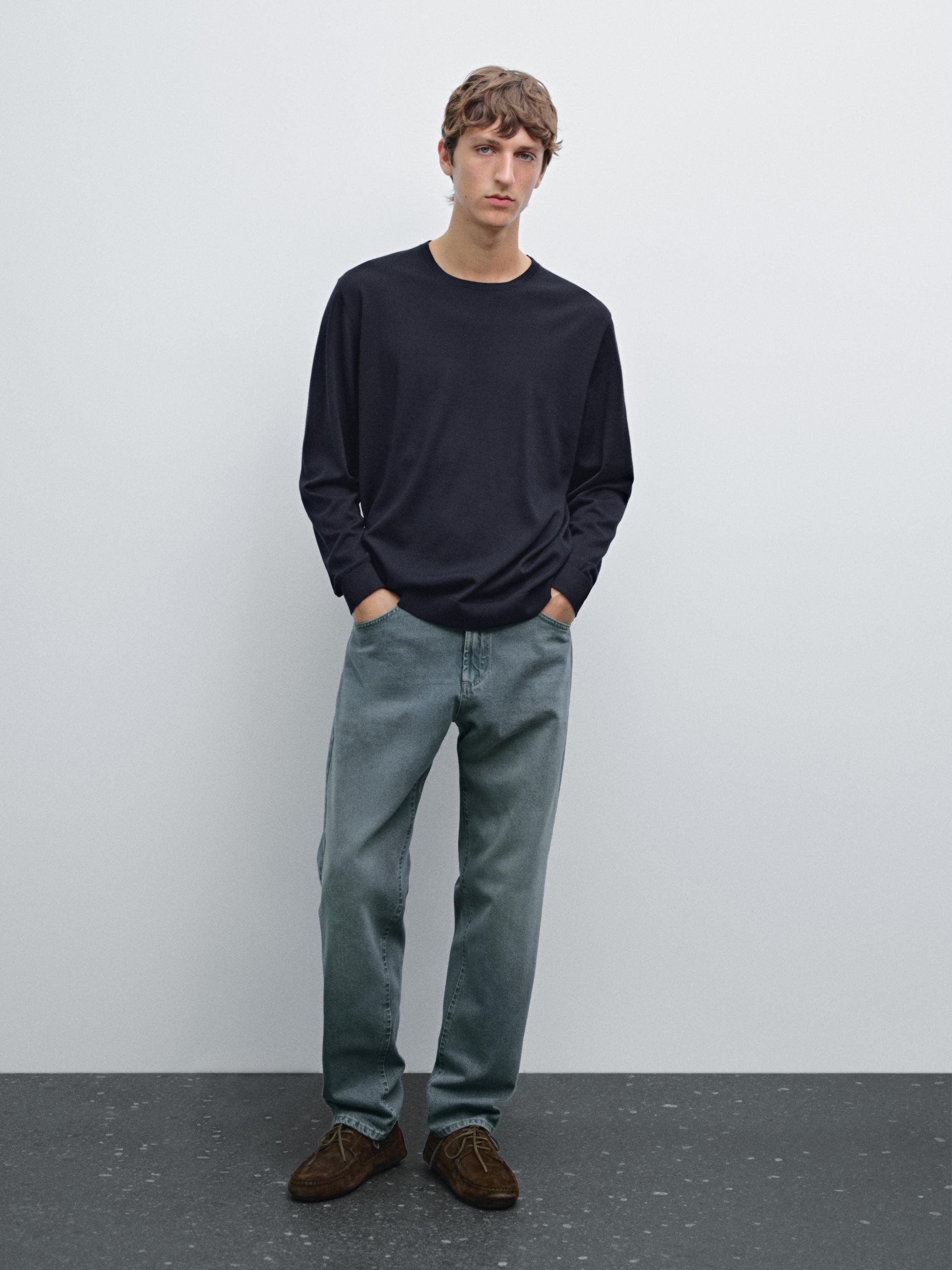 Strick-Pullover aus 100 % Merinowolle