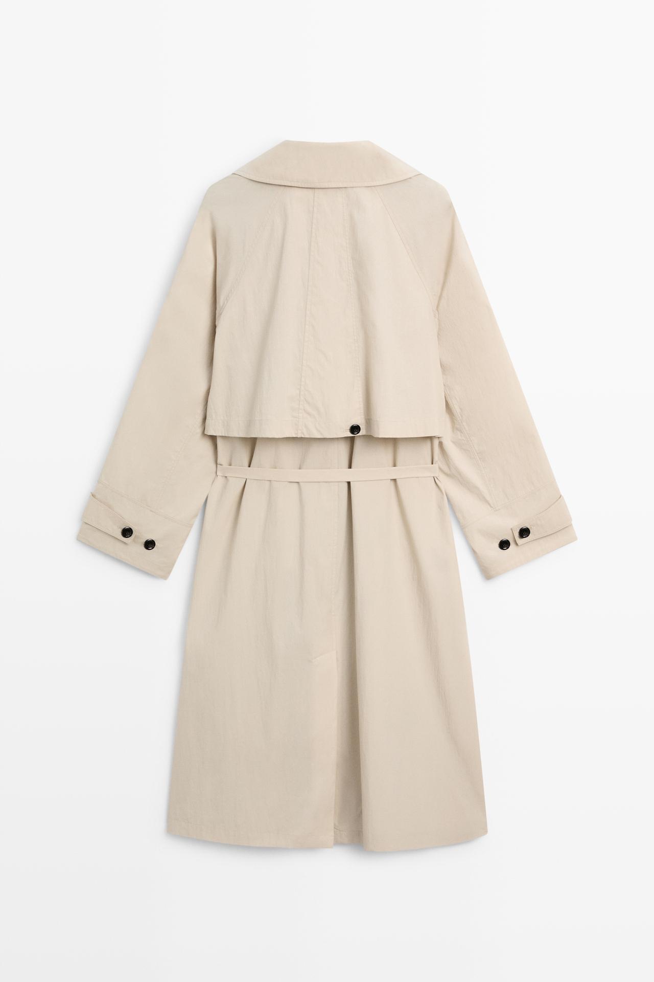 Long flowing trench coat — Beige