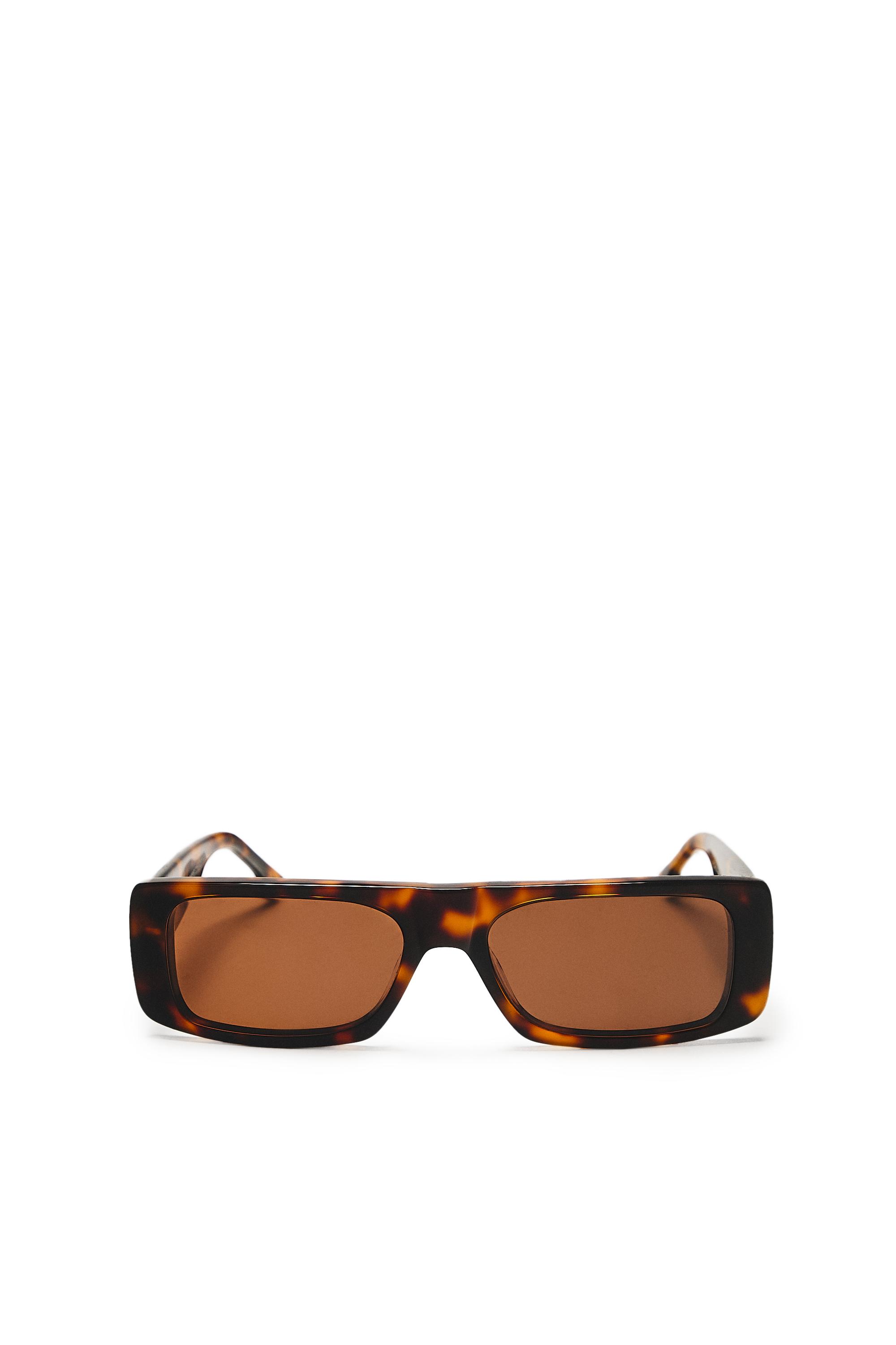 Rectangular sunglasses — BROWN