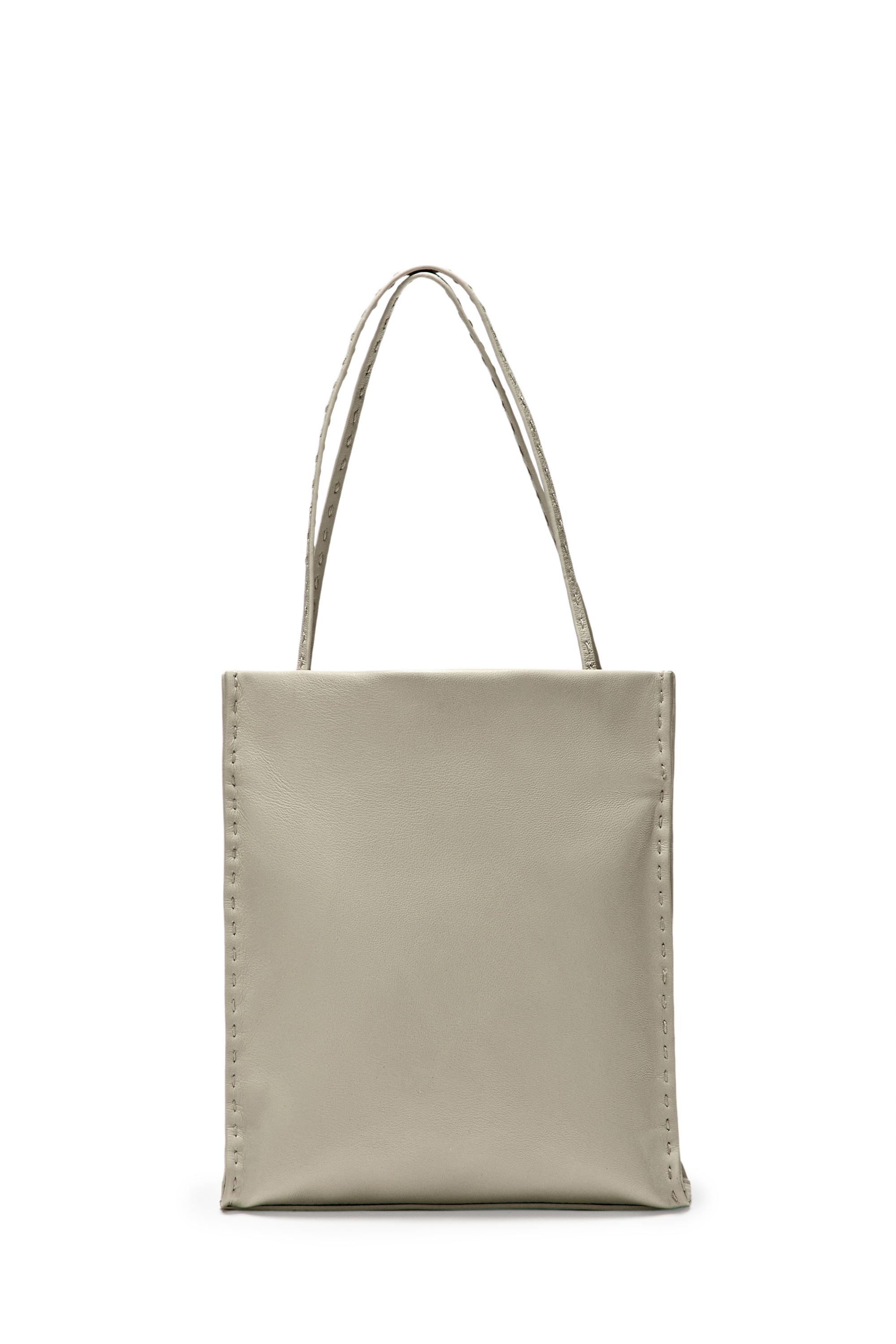Nappa leather double compartment bag — Gold